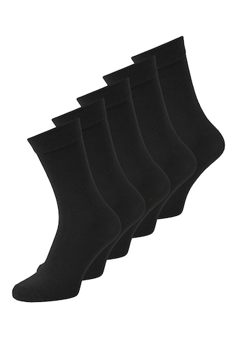 Socken »JACBLACK SOCK 5 PACK NOOS«, (Packung, 5 Paar)