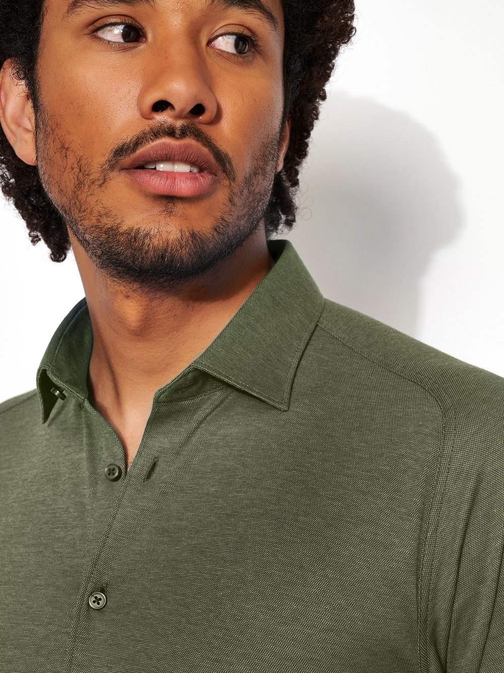 DESOTO Langarmhemd »Jerseyhemd Casual Kent«