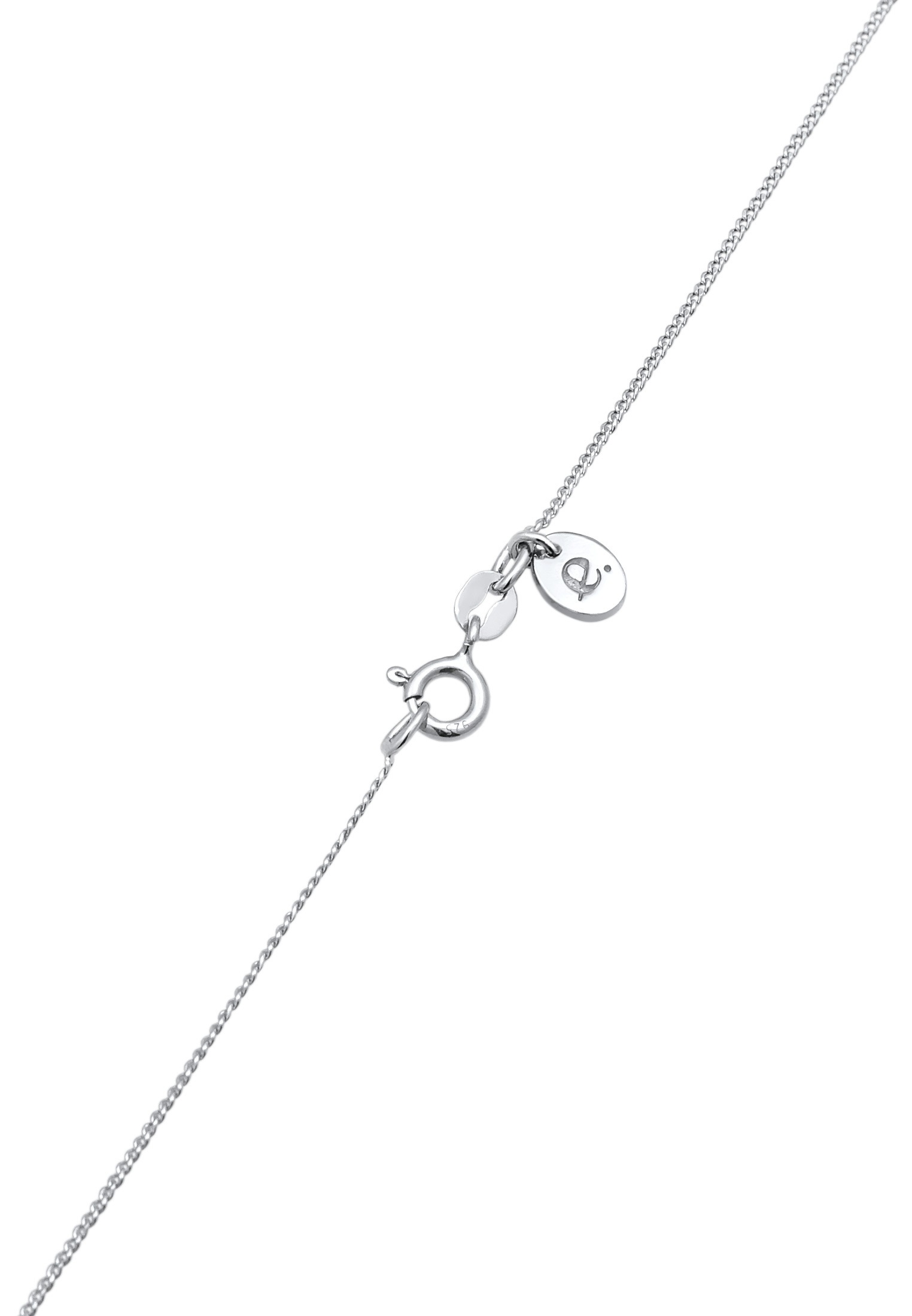 Elli Premium Kette mit Anhänger »Halskette Tropfen Mondstein Elegant 925 Silber«