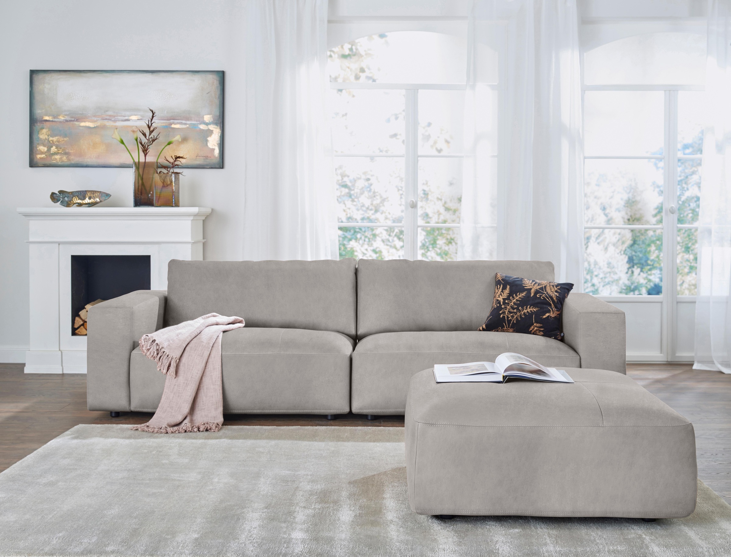 Musterring Big-Sofa »LUCIA«, in vielen Qualitäten und 4 unterschiedlichen Nähten, 3-Sitzer