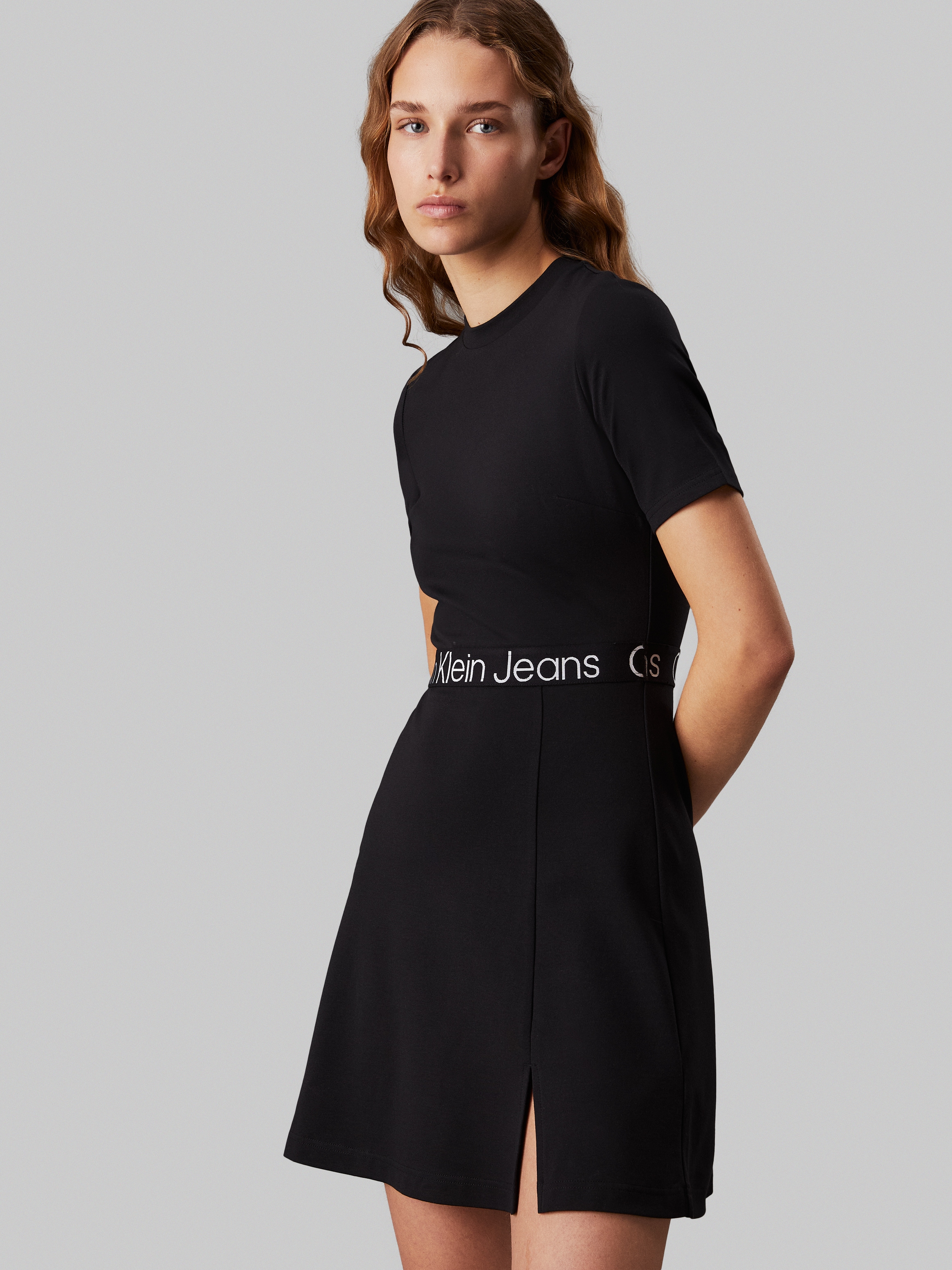 Skaterkleid »TAPE MILANO SHORT SLEEVE DRESS«, mit Logoschriftzug