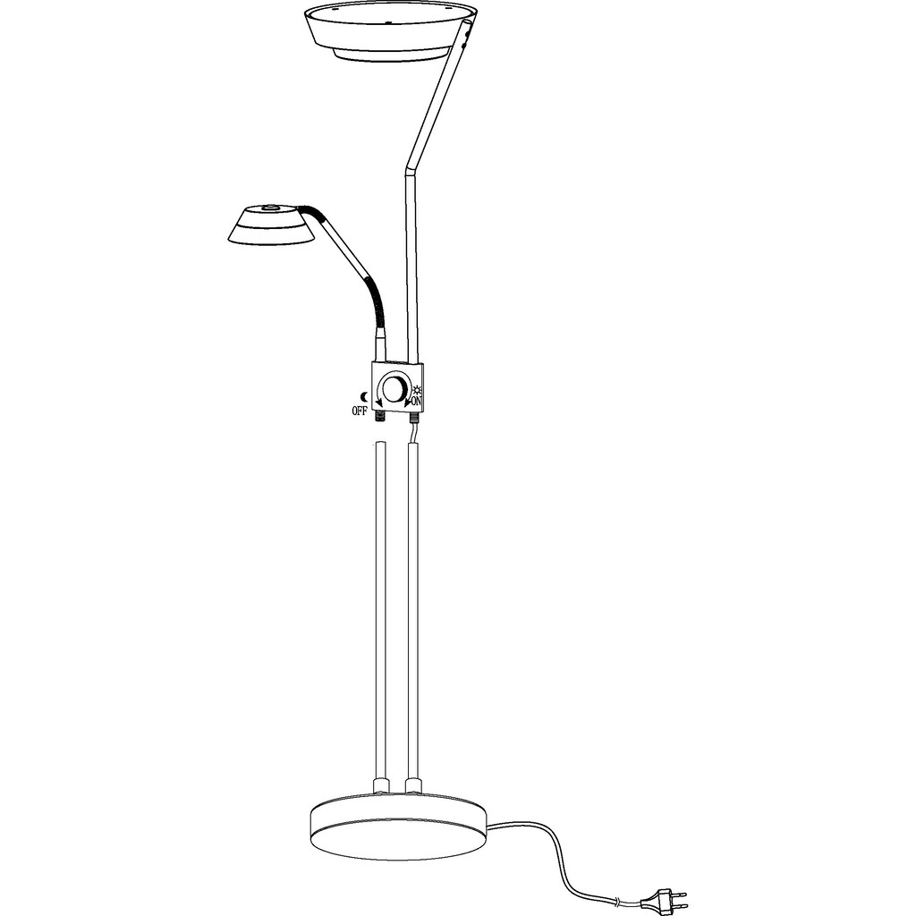 EGLO LED Deckenfluter »SARRIONE«, 3 flammig-flammig