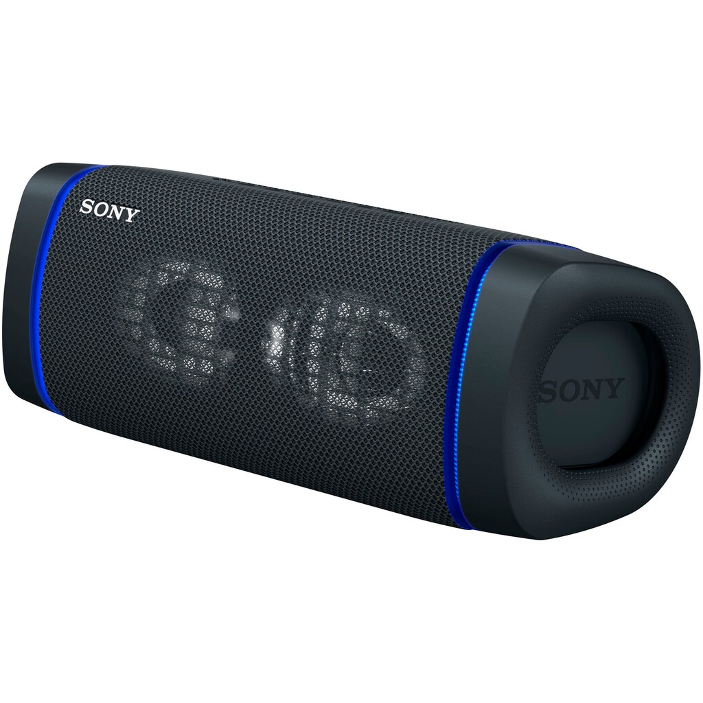 Sony Bluetooth-Lautsprecher »SRS-XB33 tragbarer, kabelloser«, Mehrfarbige Lichtleiste, Lautsprecherbeleuchtung, wasserabweisend