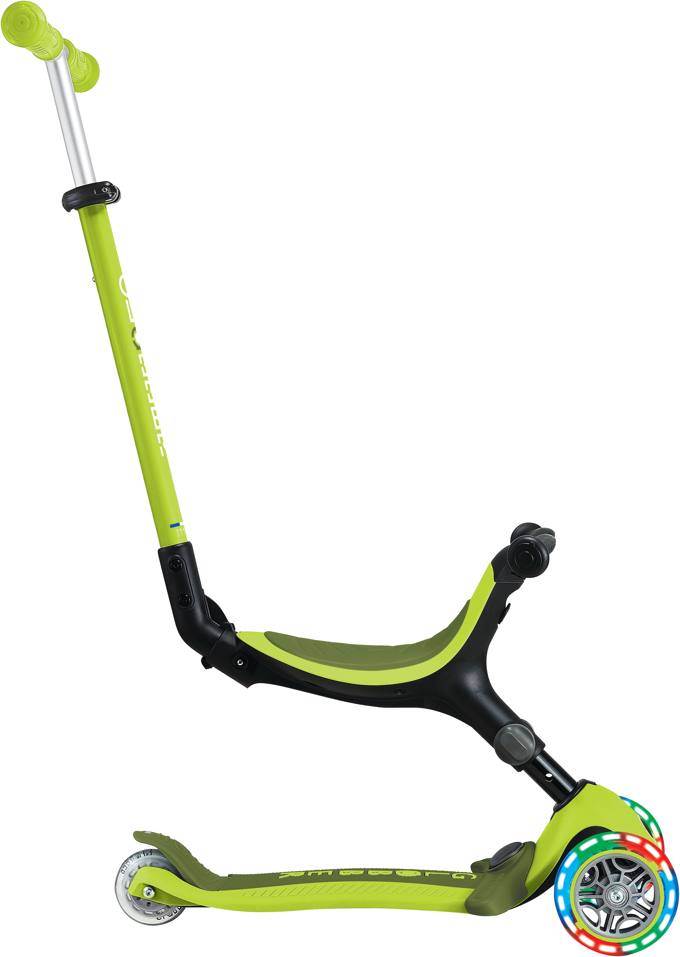 Globber Tretroller »GO-UP ACTIVE LIGHTS mit Leuchtrollen« Dreirad, Laufrad und Scooter