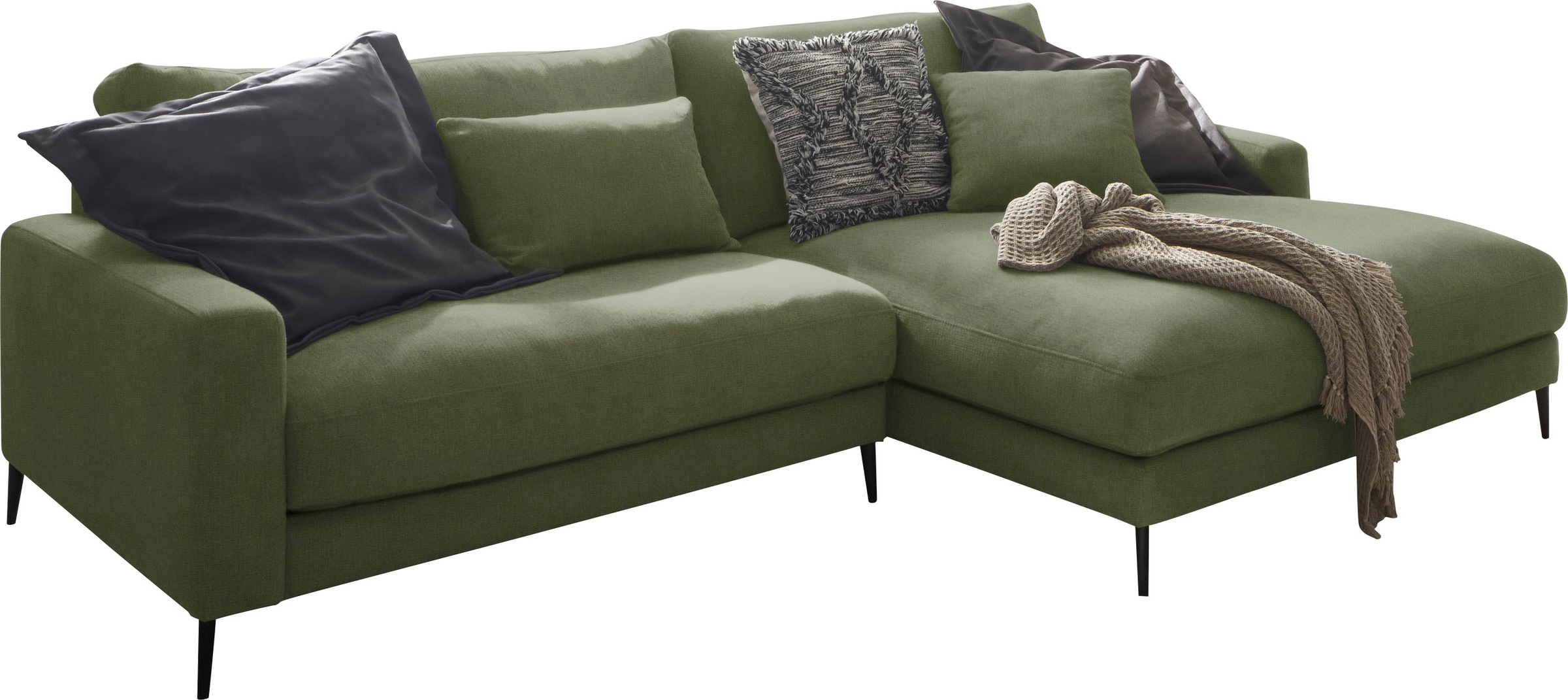 INOSIGN Ecksofa »Downtown Gemütliches Loungemöbel zum Relaxen L-Form«, weicher Sitzkomfort, B/T/H: 272/170/84 cm