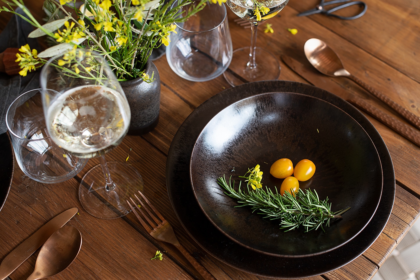 MÄSER Tafelservice »Metallic Bronze«