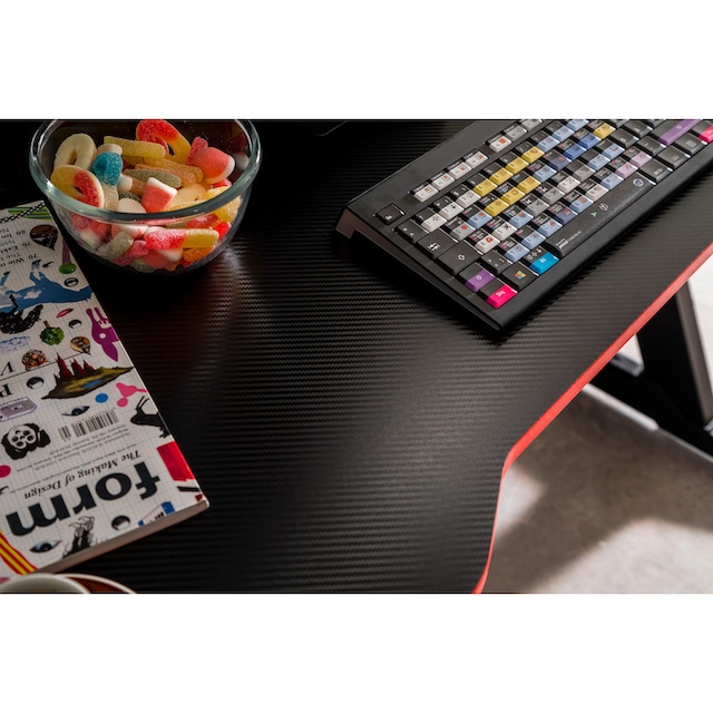 MCA furniture Gamingtisch »mcRacing Desk 7«, Gaming Desk schwarz auf Raten  kaufen