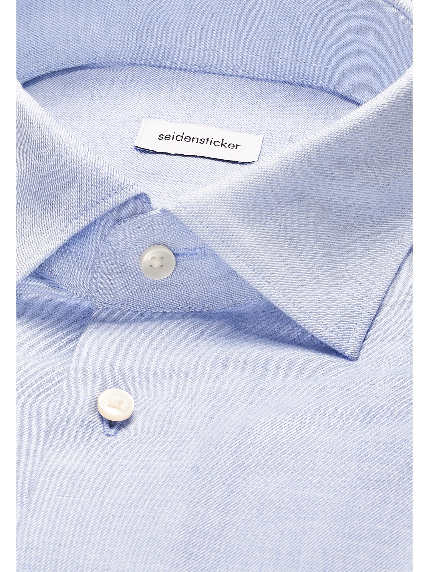 seidensticker Flanellhemd »Schwarze Rose« Regular 1/1 Kentkragen Uni