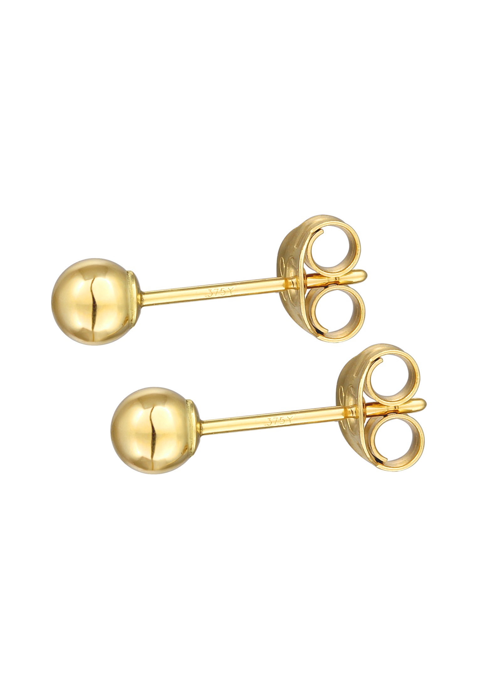Elli Premium Paar Ohrstecker »Ohrringe Ohrstecker Kugel Ball 375er Gelbgold«
