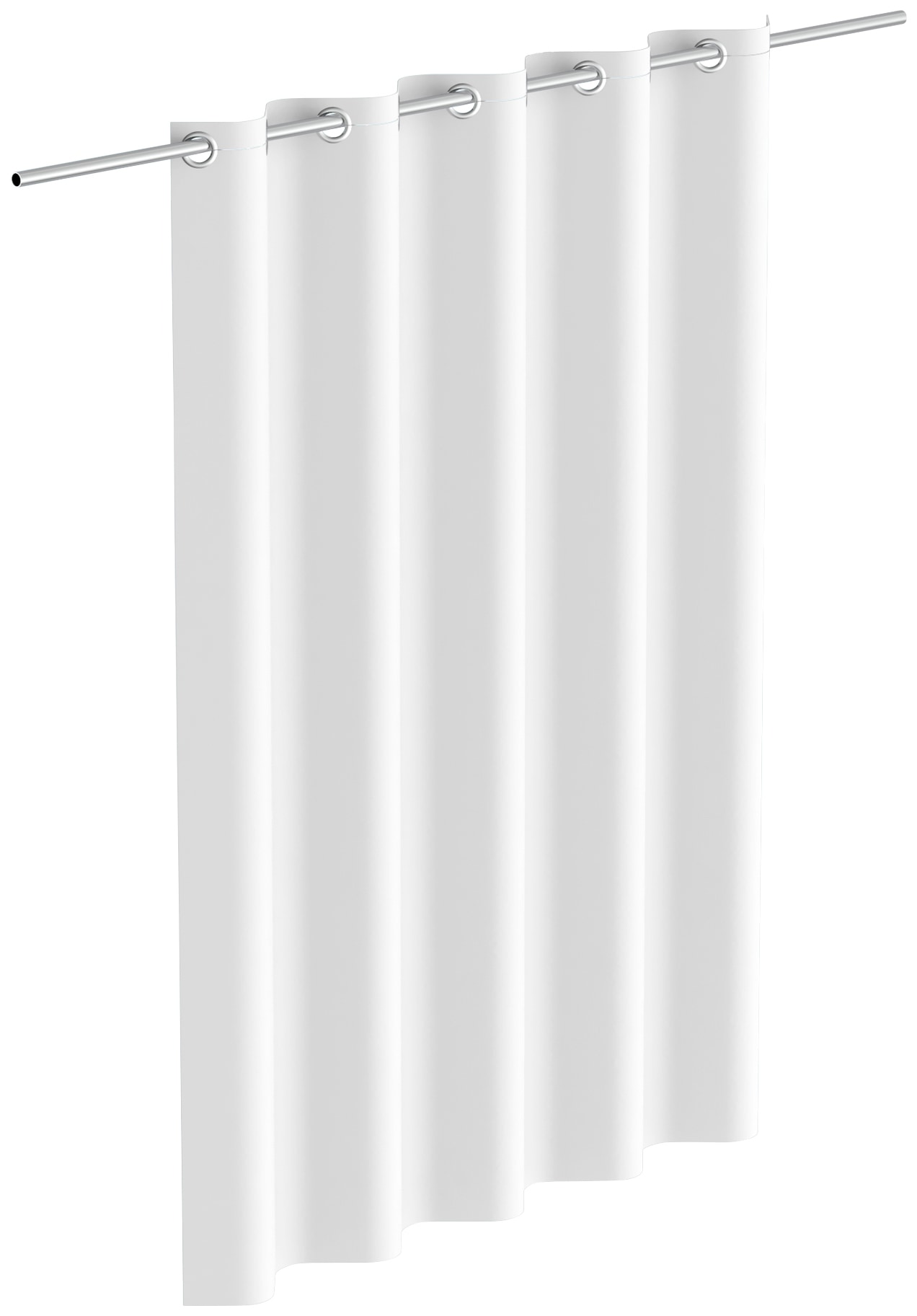 Eisl Duschvorhang "Mosaik WHITE" Breite 180 cm waschbarer Antischimmel Vorhang mit wasserdichter Beschichtung