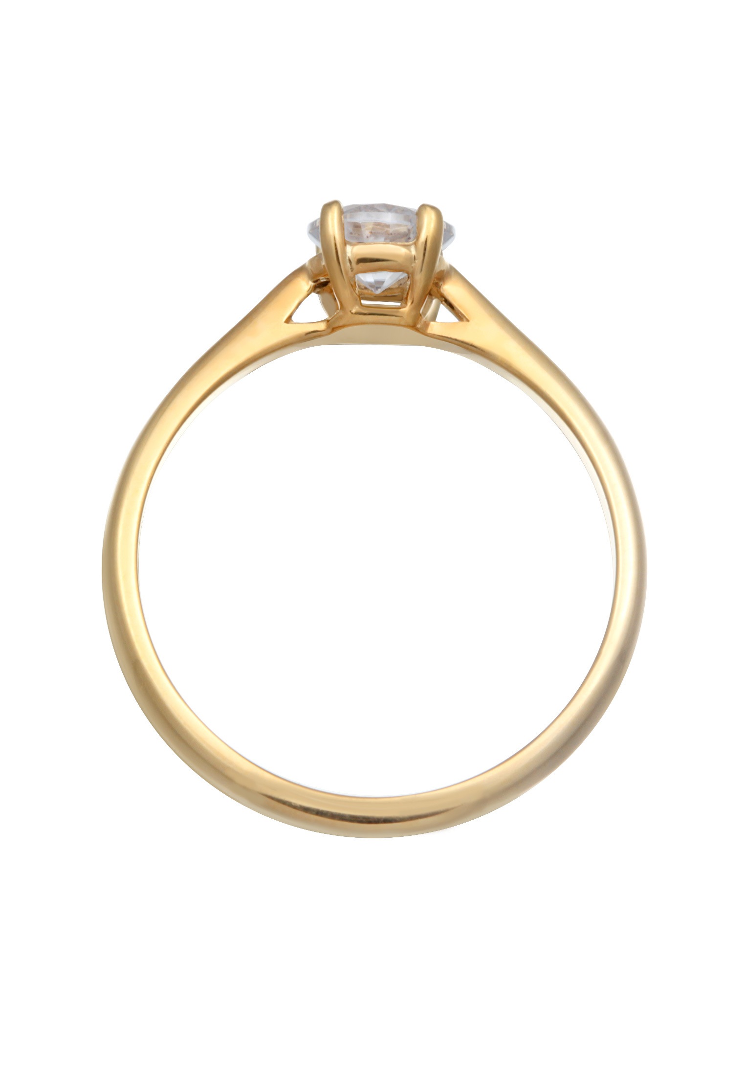 Elli Premium Silberring »Ring Moissanite Solitär Verlobungsring 925 Silber«