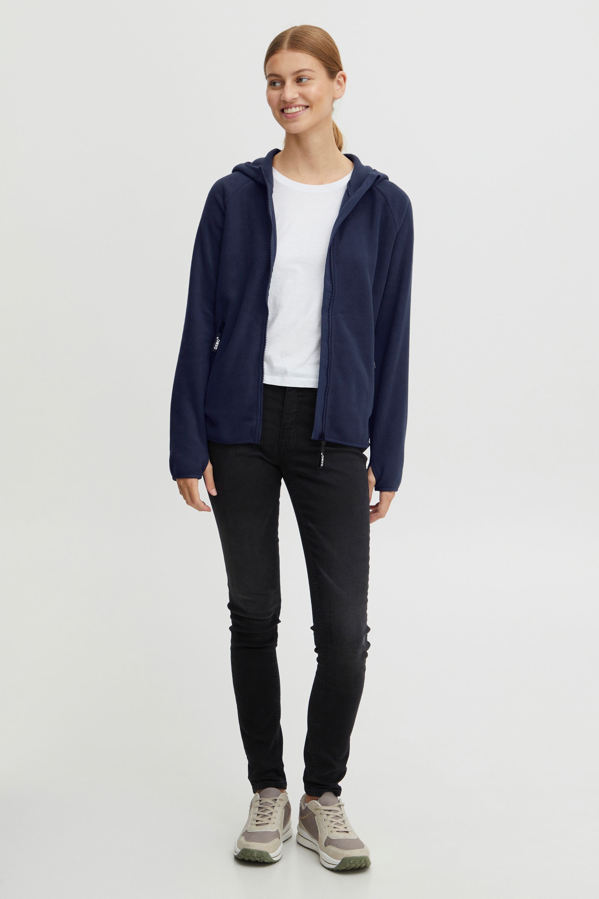 OXMO Fleecejacke »Fleecejacke OXFinja«, mit Kapuze
