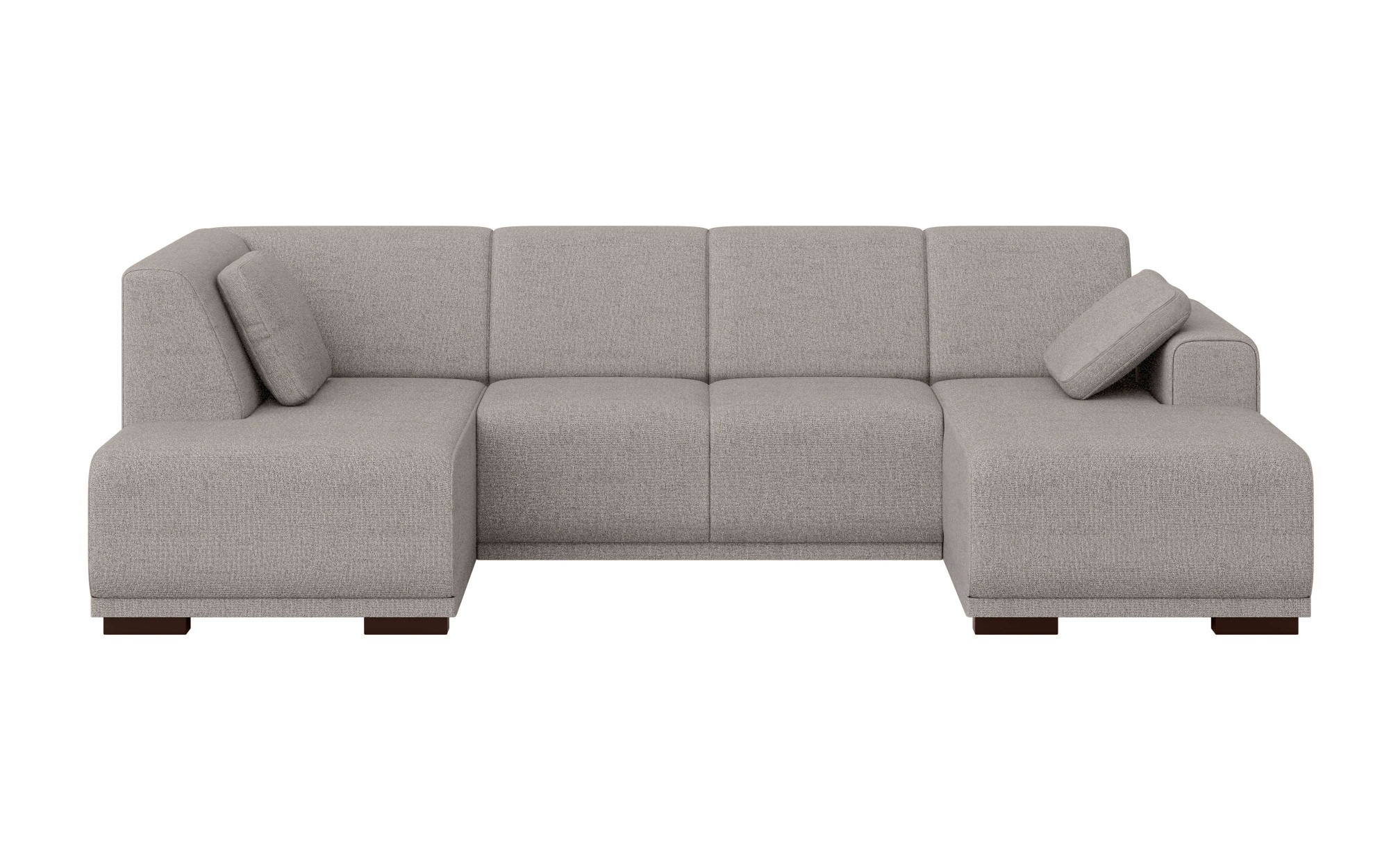 Home affaire Wohnlandschaft »BORNHOLM U-Form mit Recamiere rechts/links, B/T/H: 300/162/85 cm«, U-Form mit Wellenunterfederung, Recamiere rechts oder links bestellbar
