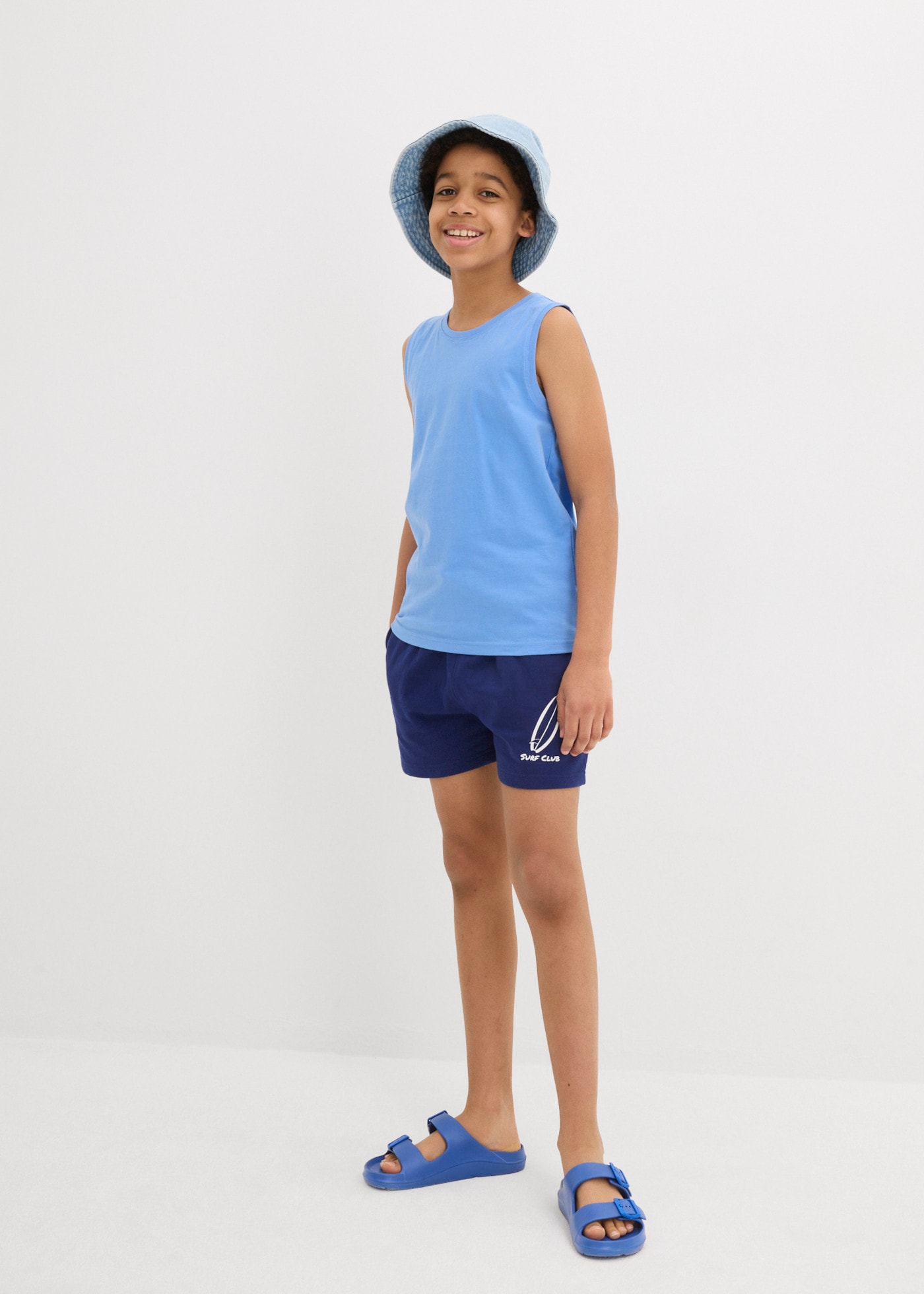 bonprix Tanktop Packung, 5er,  aus Baumwolle, ärmellos, Regular Fit, im 5er-Pack
