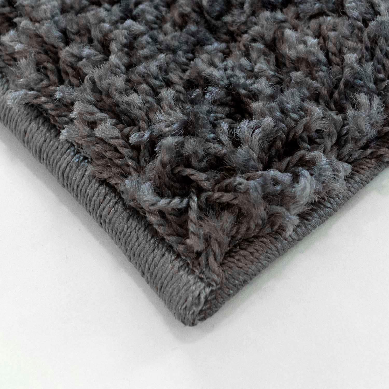 Carpet City Bettumrandung »Shaggi uni 500« Höhe 30 mm 3 Stk. tlg. Shaggy Bettvorleger, Uni-Farben, Läuferset Langflor, Weich