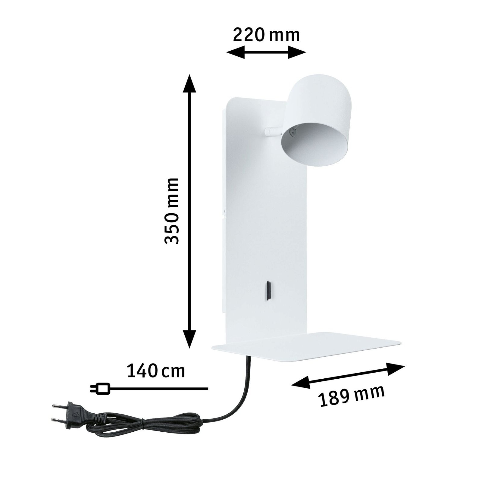 Paulmann Wandleuchte »Malena max. 1x5W USBC 230V Metall«, 1 flammig, Leuchtmittel GU10 | ohne Leuchtmittel, GU10