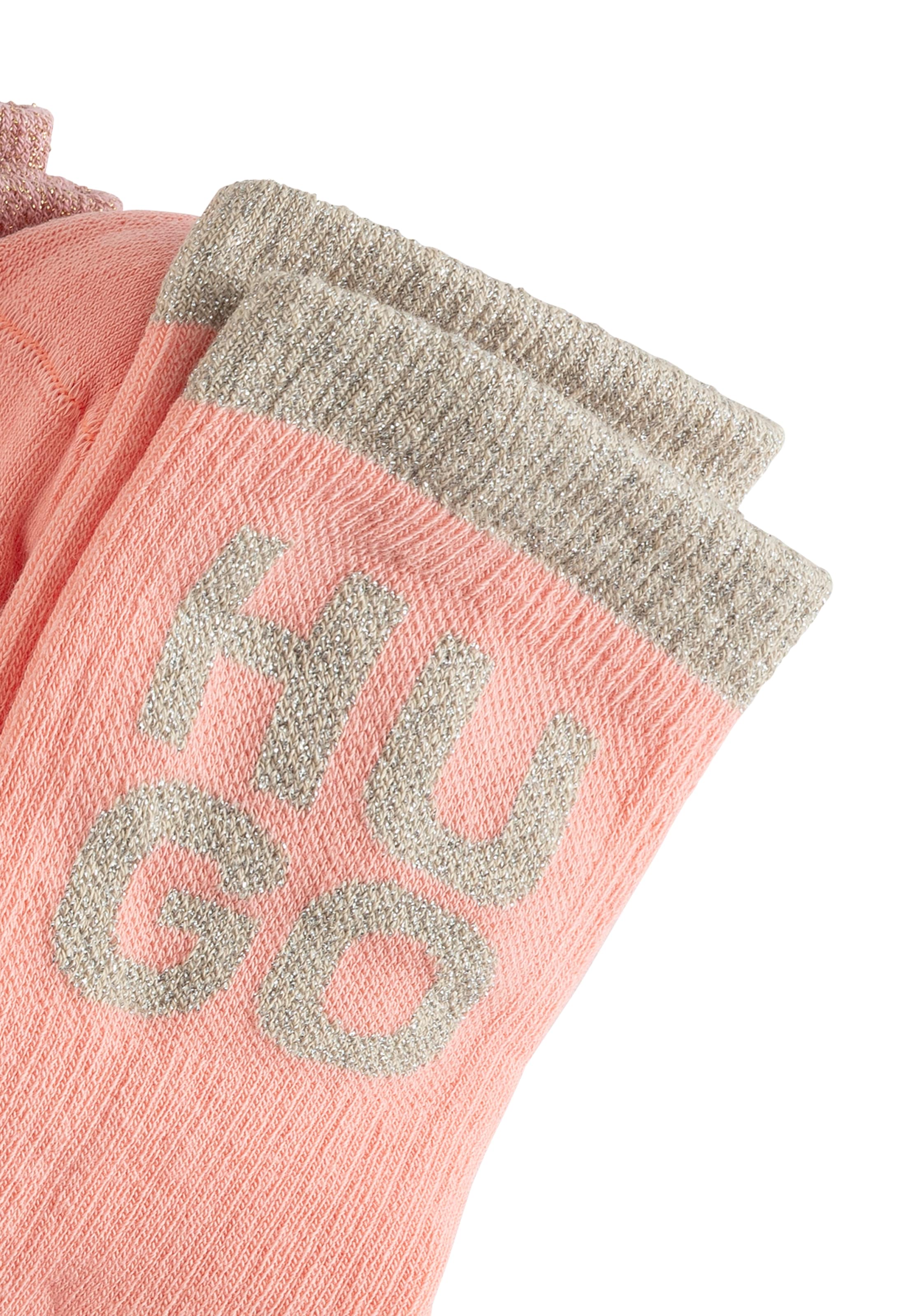 HUGO Underwear Freizeitsocken »3P QS SHINY LOG CC W«, (Packung, 3 Paar, 3er Pack)