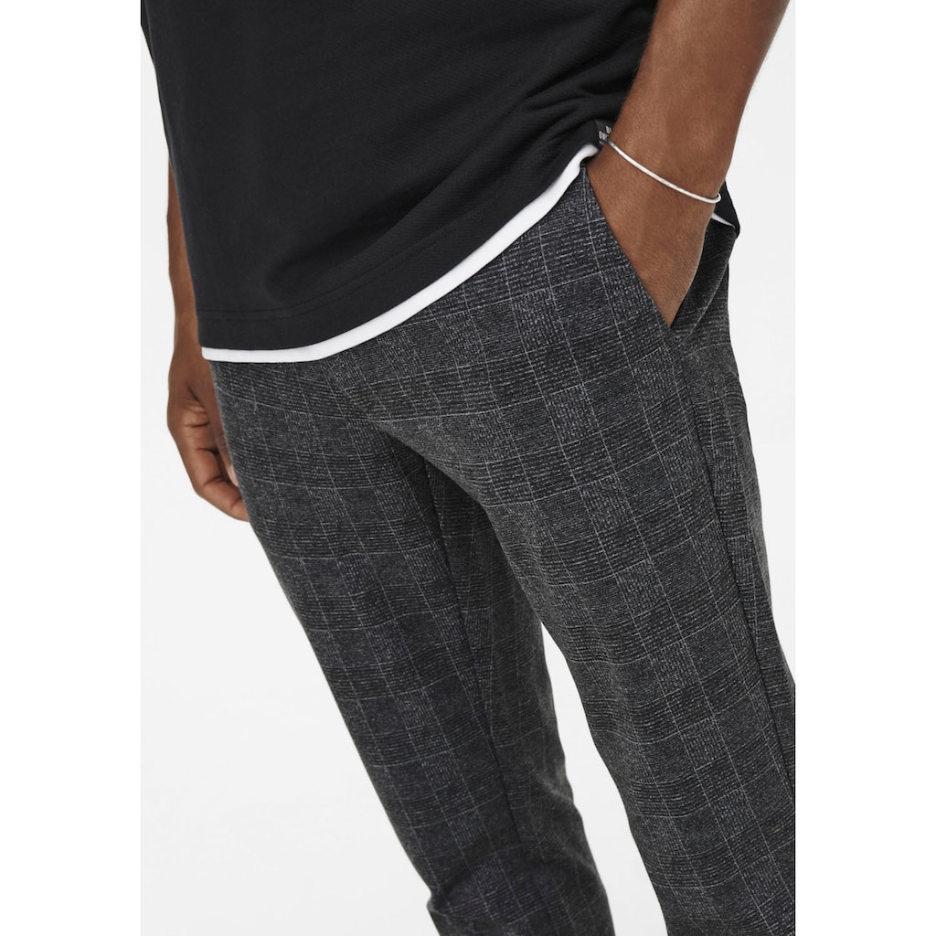 ONLY & SONS Chinohose »MARK CHECK PANTS«