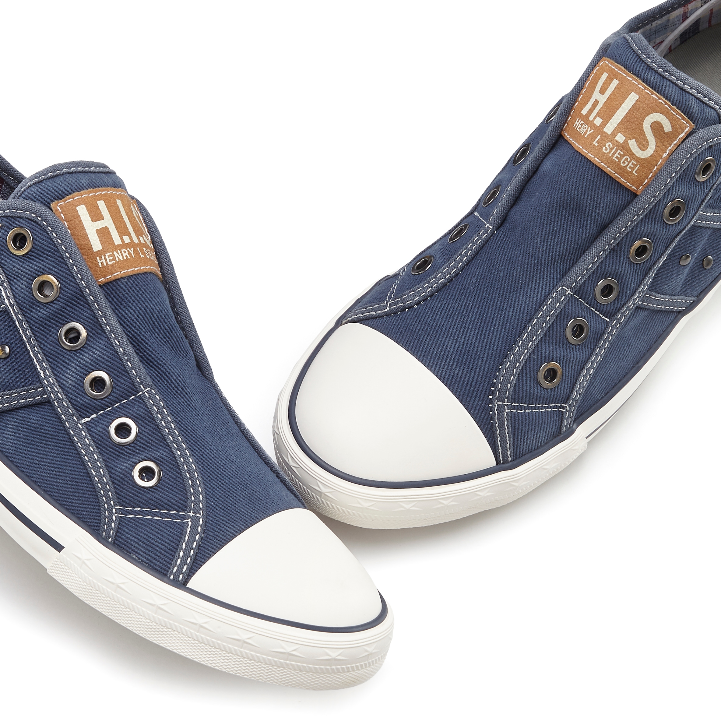 H.I.S Sneaker »Textilschuh, Stoffschuh, Turnschuh, Halbschuh, Freizeitschuh, Slipper«  NEU Slip-On-Sneaker aus weichem Textilmaterial, Unisex