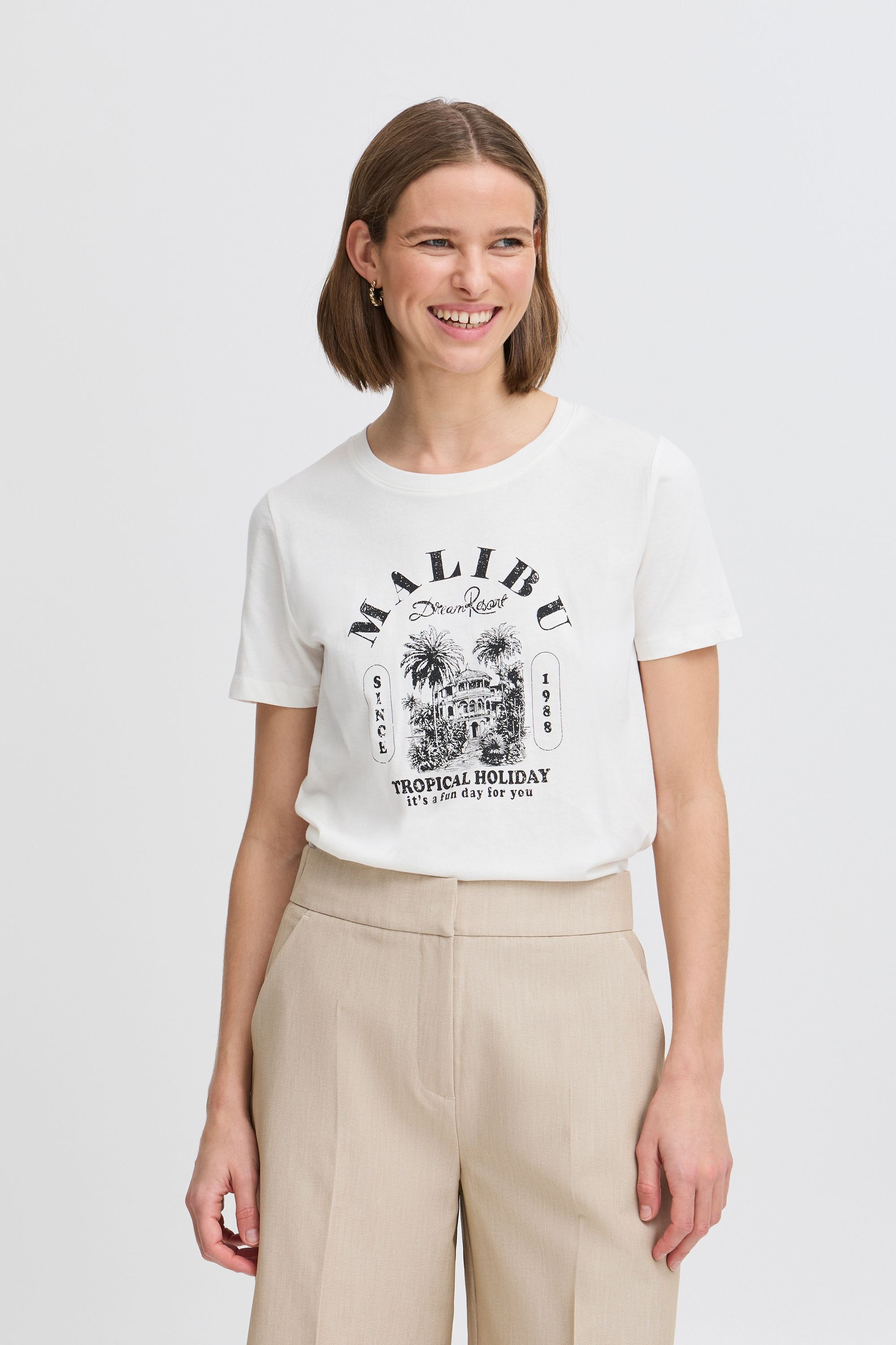 b.young Rundhalsshirt »Rundhalsshirt BYSOBBE«