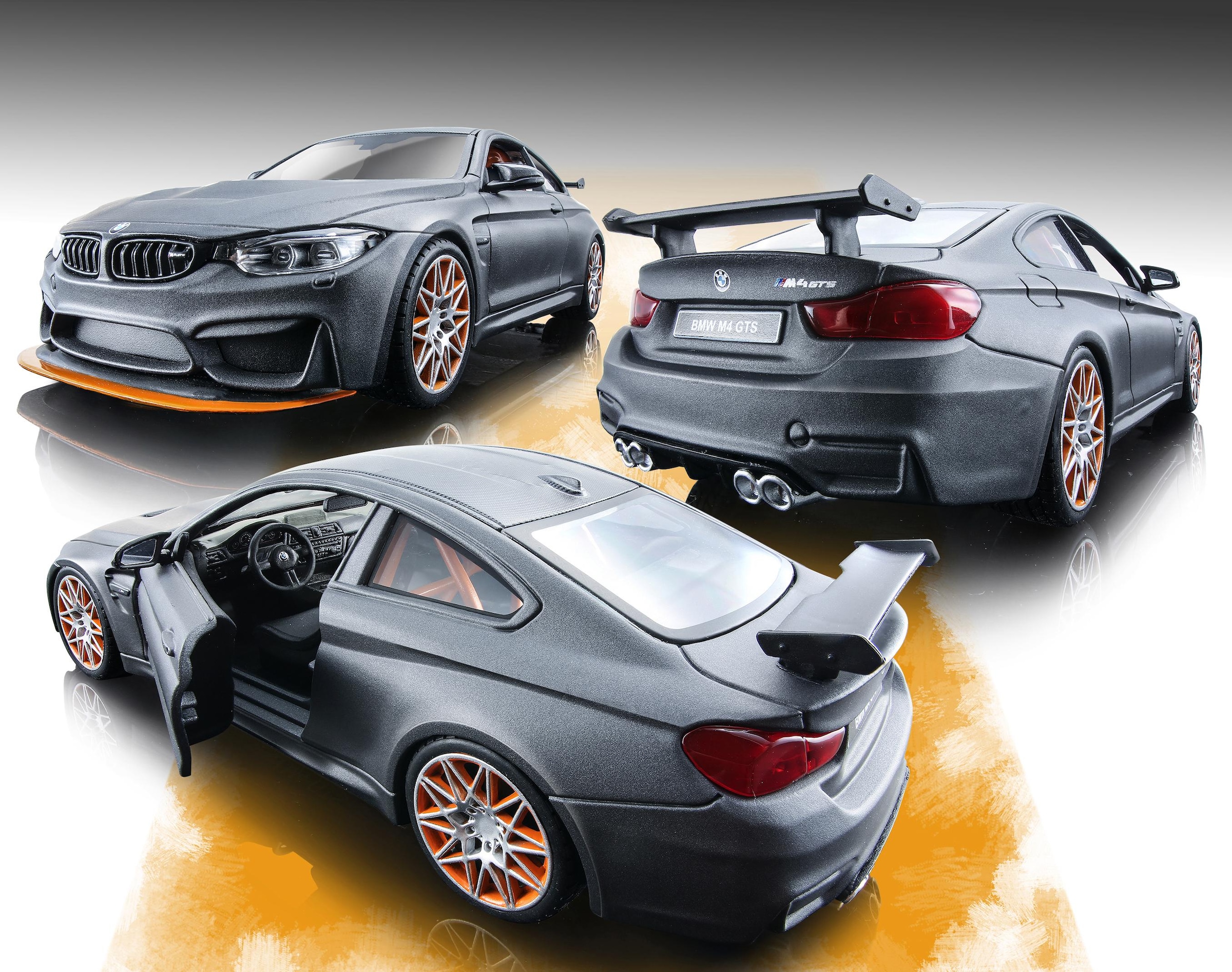 Maisto® Sammlerauto »BMW M4 GTS, 1:24, metallic grau«, 1:24, aus