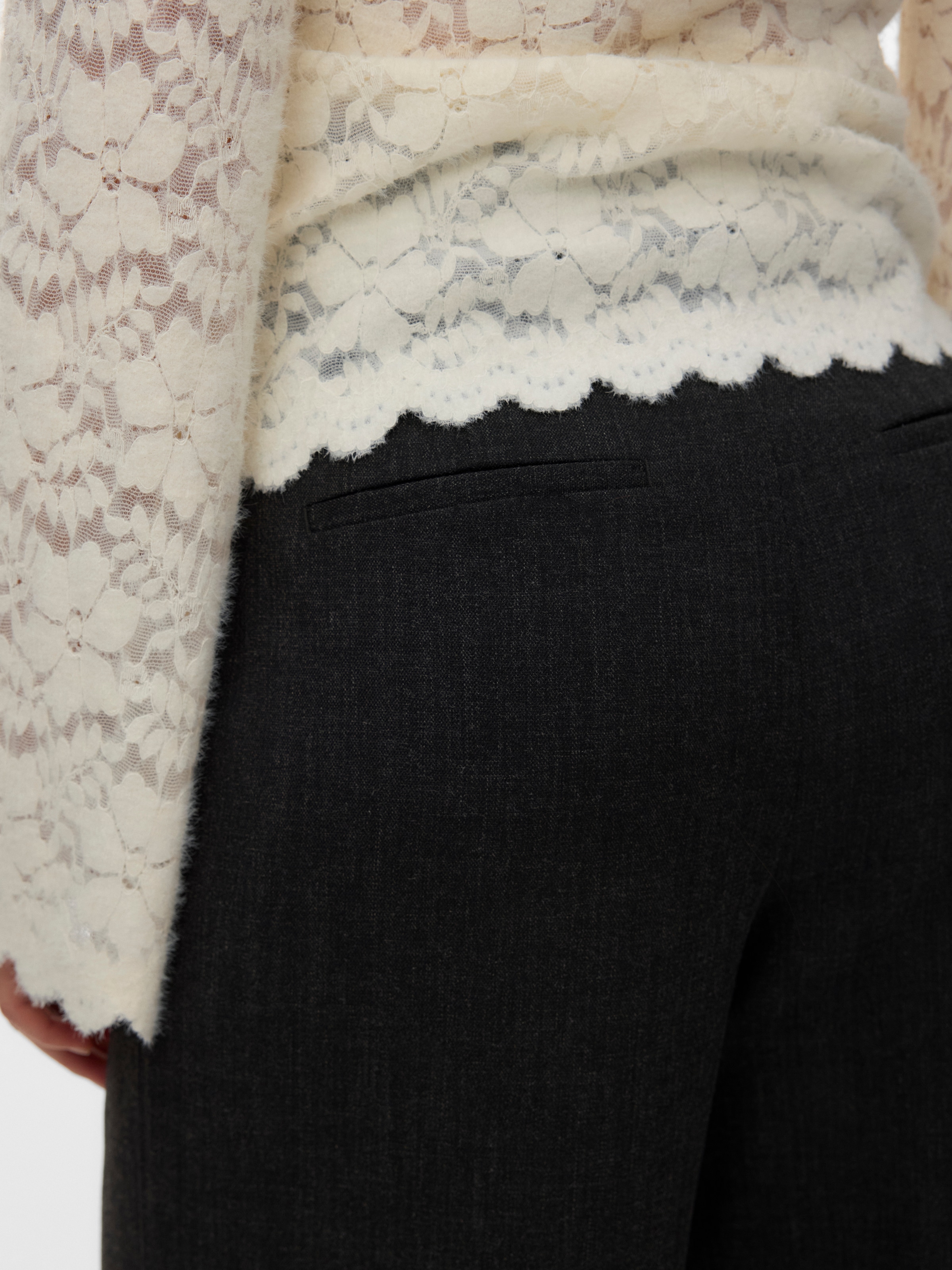 Vero Moda Anzughose »VMBESTIE HW WIDE PANT NOOS«  Materialmix