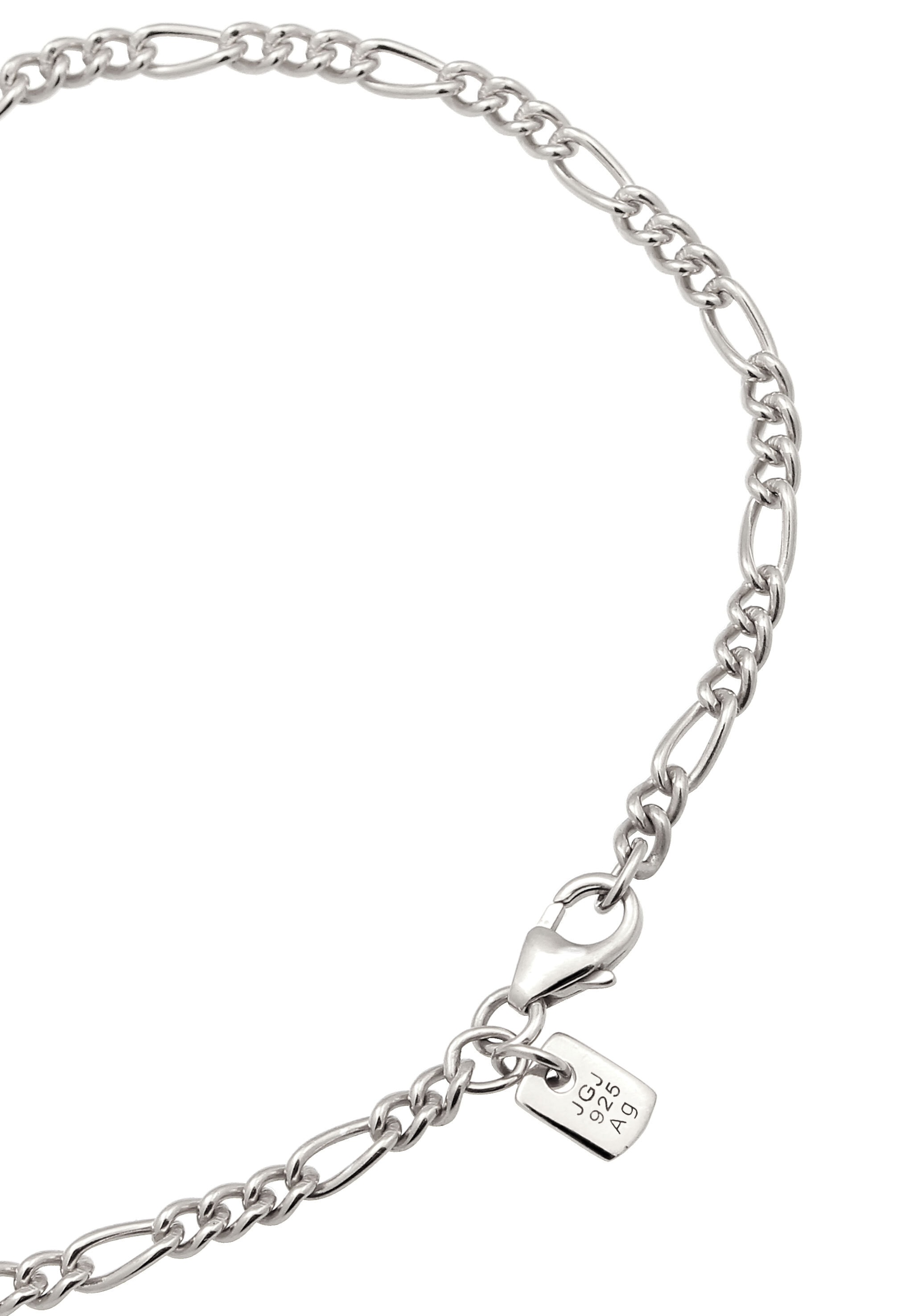 Kuzzoi Armkette »Armband Kreuz Figarokette 925 Sterling Silber«