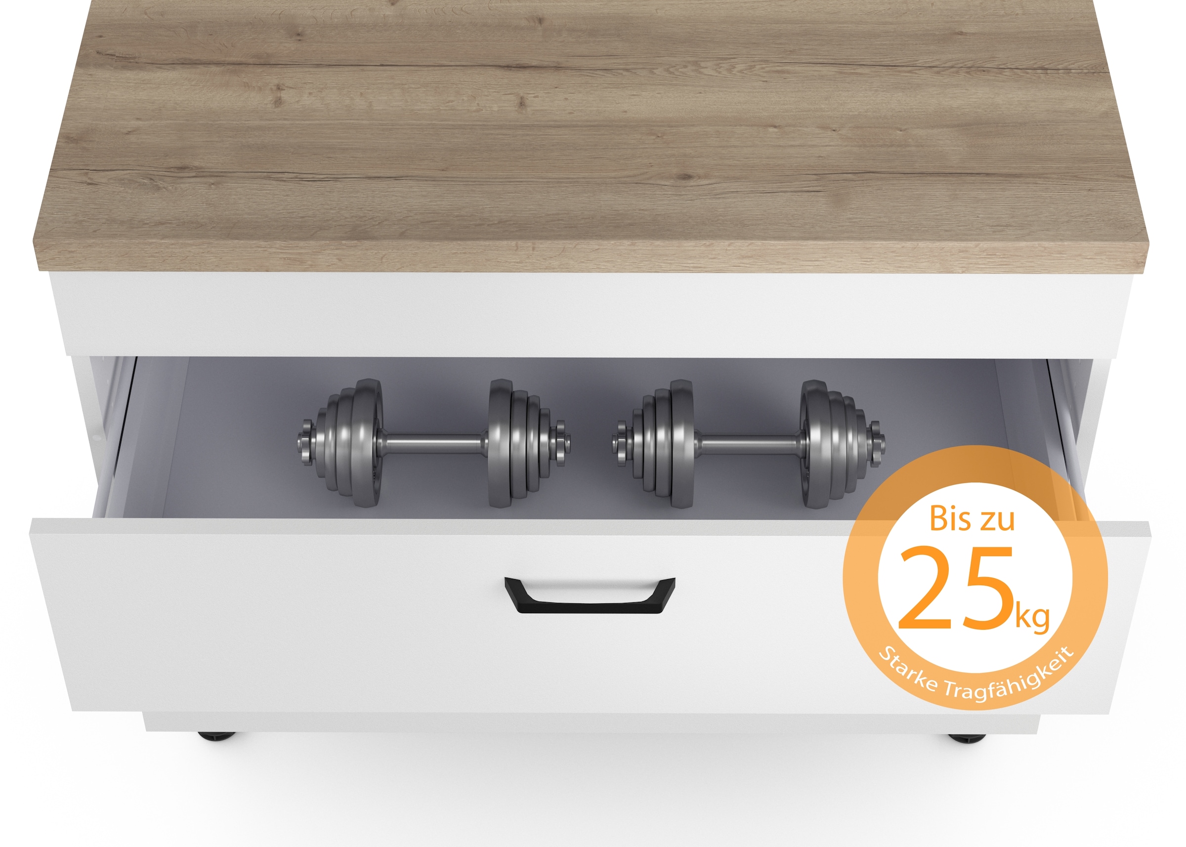 KOCHSTATION Kücheninsel »KS-Lucy« Breite 151 cm, Vollauszüge, wahlweise mit Kochfeld mit Muldenlüfter