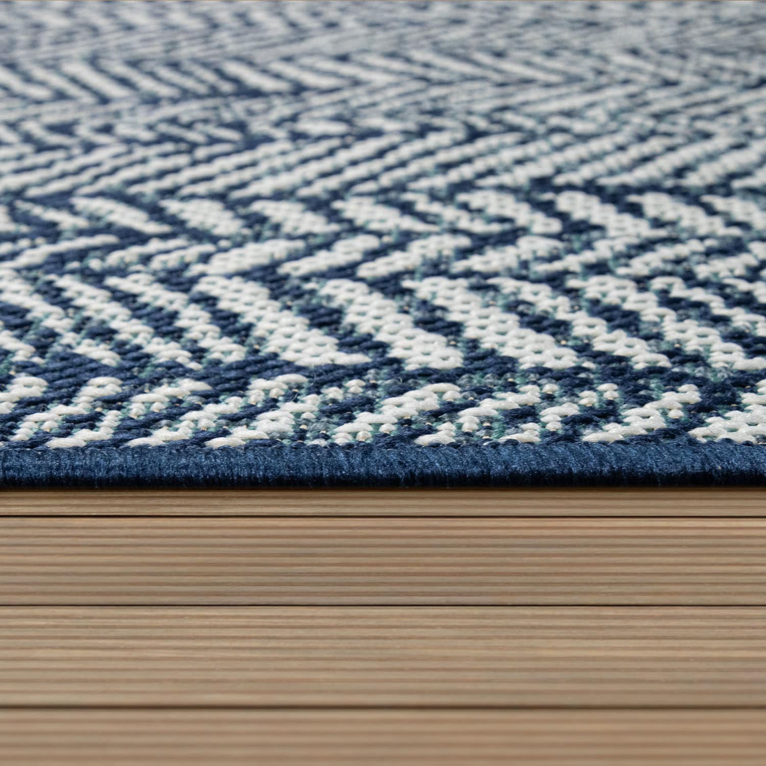 Paco Home Teppich »Ostende 542«, rechteckig, 4 mm Höhe, Flachgewebe, modernes Design, In- und Outdoor geeignet, Wohnzimmer
