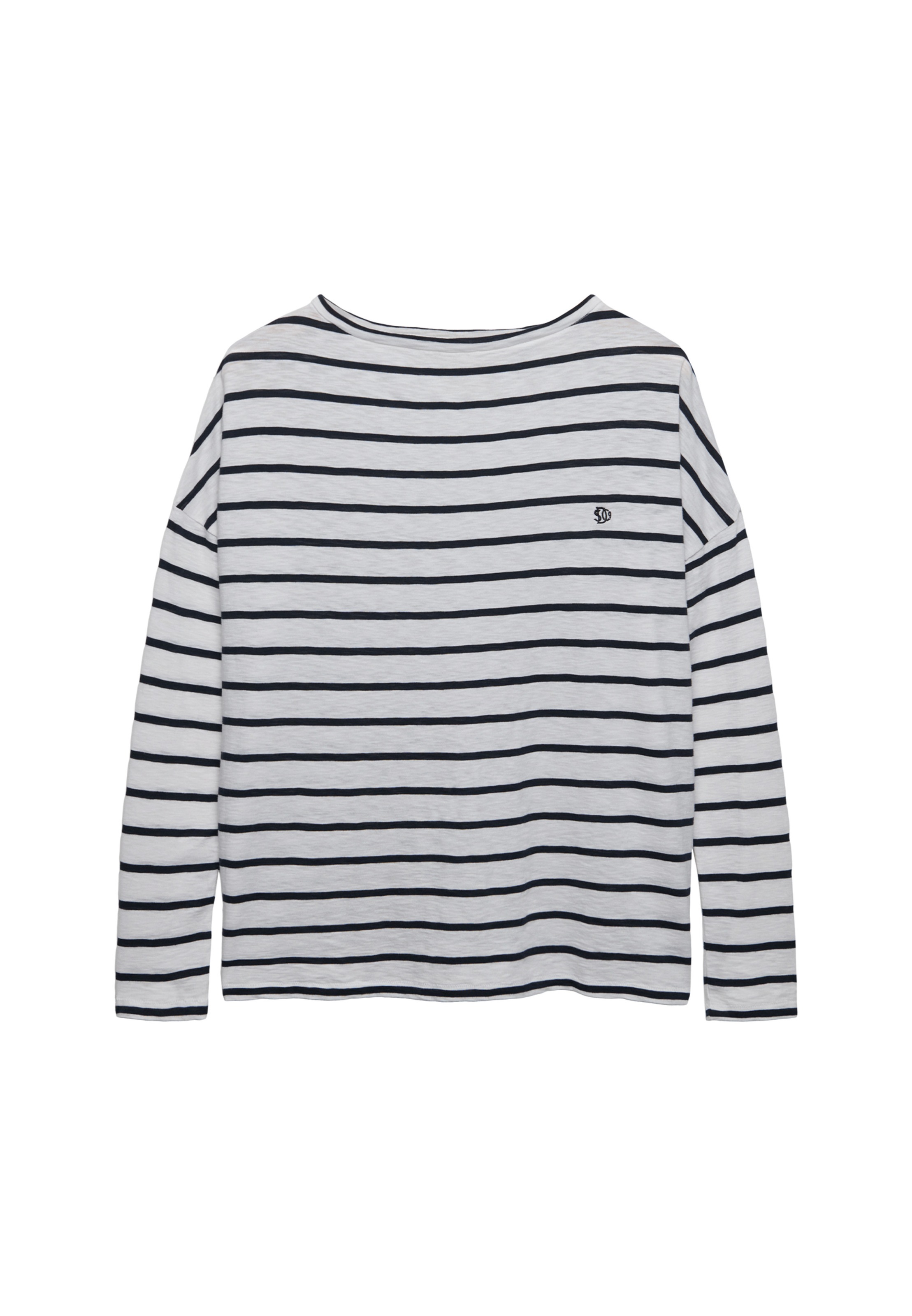 Superdry Langarmshirt »STUDIOS BOAT NECK SLUB LS TOP« Baumwollmischung, oversize