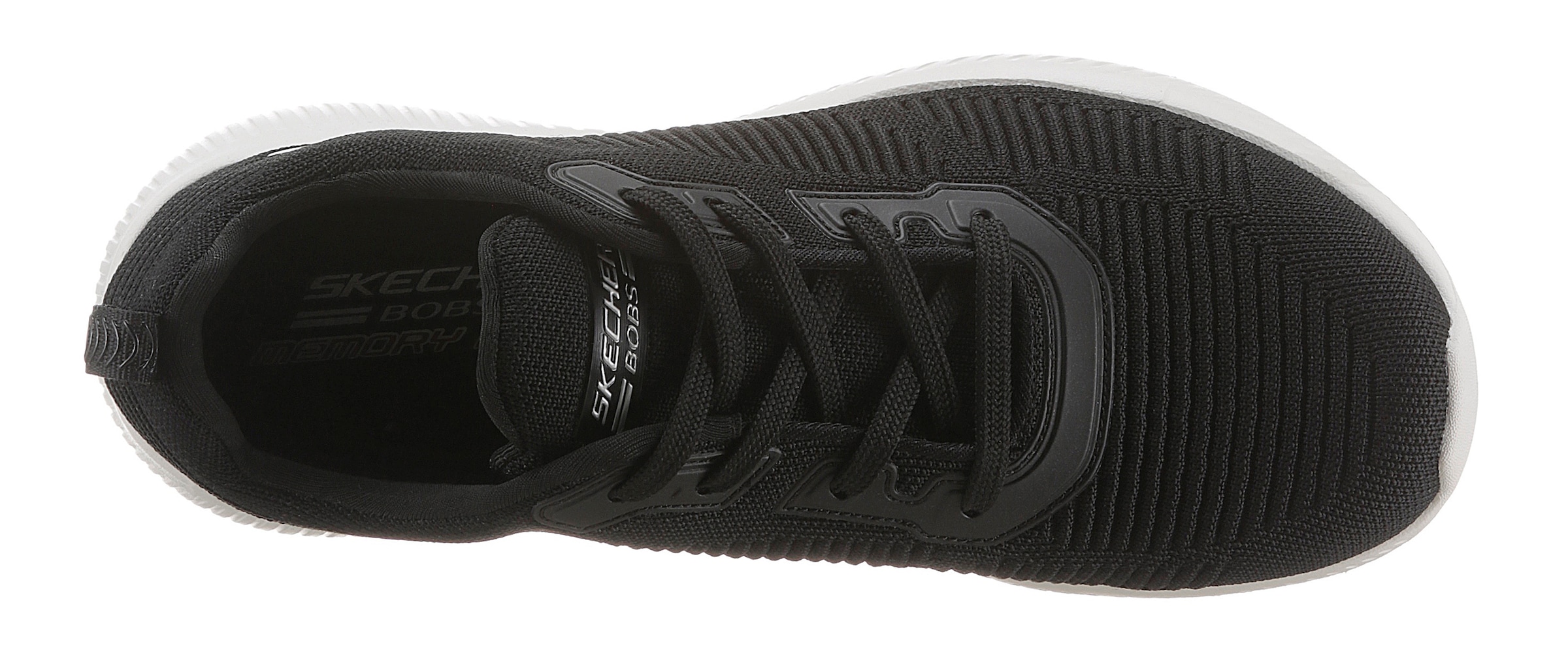 Skechers Sneaker »Bobs Squad - Tough Talk«, Freizeitschuh, Halbschuh, Schnürschuh mit Skech-Knit