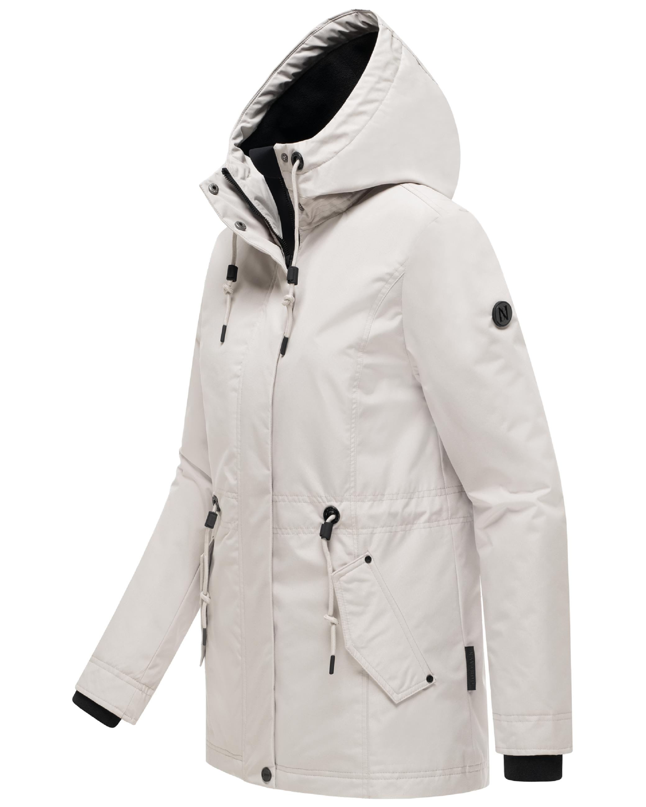 Navahoo Winterjacke »Winterjacke Nibellaa 14« mit Kapuze Warme Damen Jacke mit Taillenzugkordel