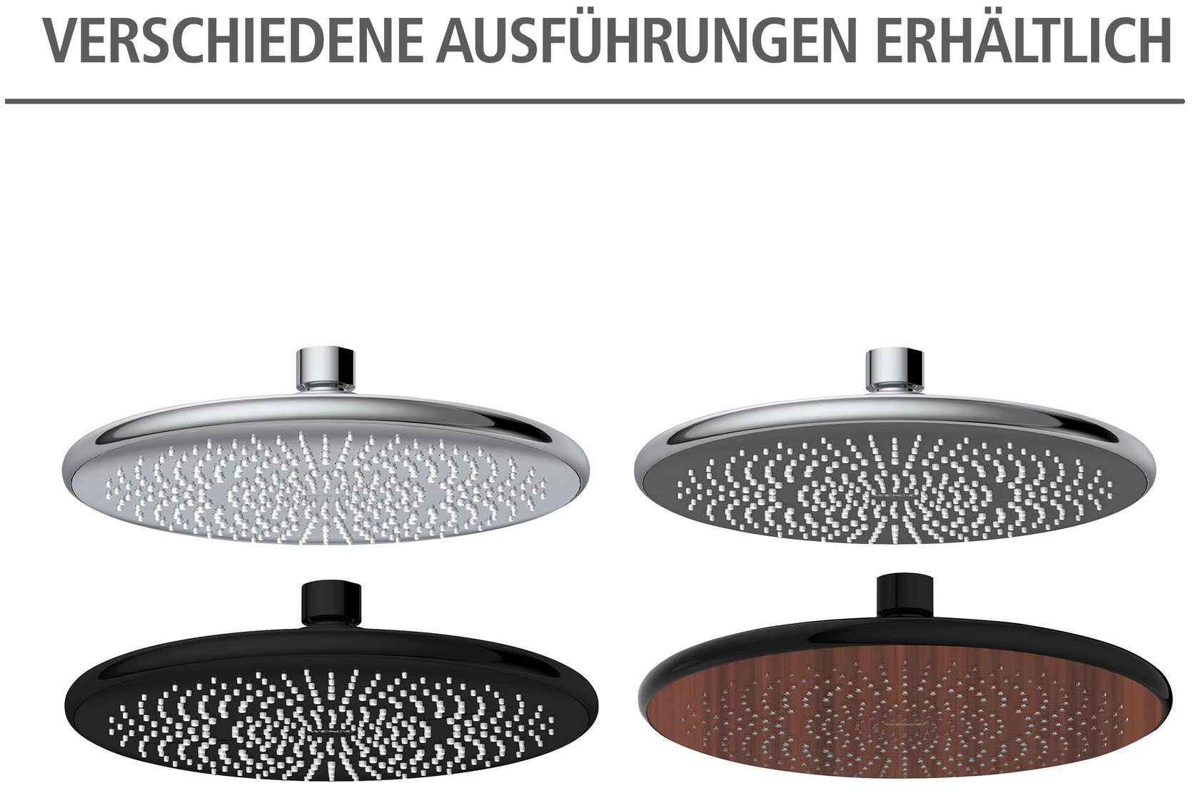 WENKO Regenduschkopf »Watersaving«, (1 tlg.), Ø 22,5 cm