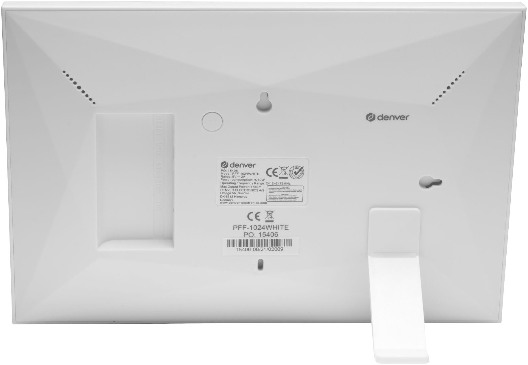 Denver Digitaler Bilderrahmen »PFF-1024 FRAMEO 10.1 Zoll«, 25,65 cm/10,1 Zoll, 800 x 1280 px Pixel, 16 GB