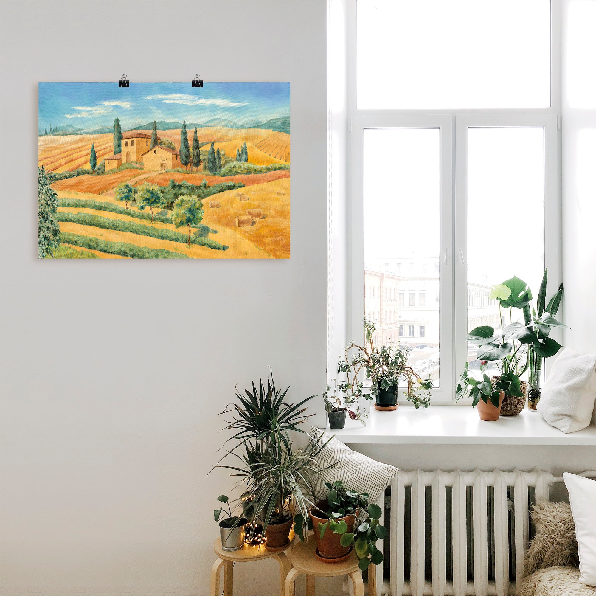 Artland Wandbild »Toskanalandschaft III«, Europa, (1 St.), als Alubild, Leinwandbild, Wandaufkleber oder Poster in versch. Größen