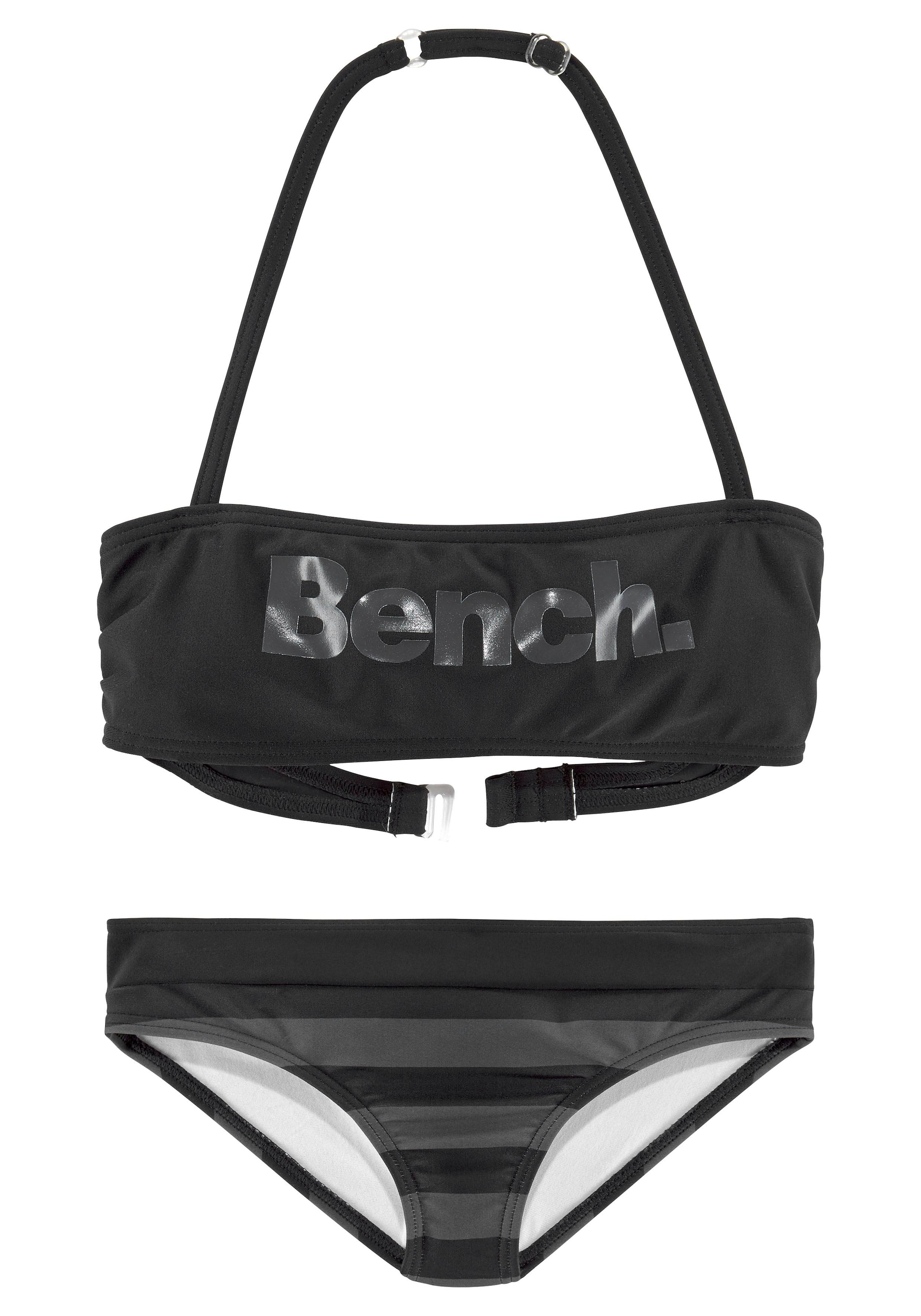 Bench. Bandeau-Bikini, mit großem Logoprint online kaufen | UNIVERSAL | Neckholder-Bikinis