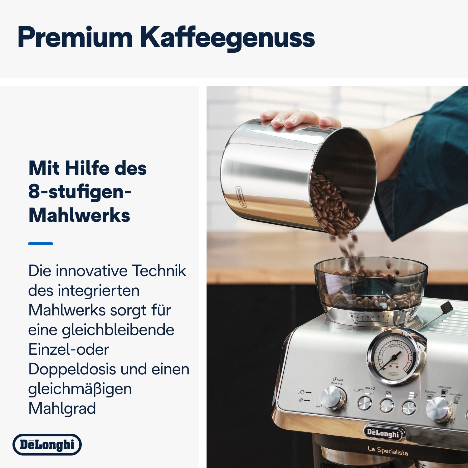 De'Longhi Espressomaschine »LA SPECIALISTA EC9155.MB«, Siebträger, inkl. 250g Selezione Espresso im Wert von UVP € 6,49