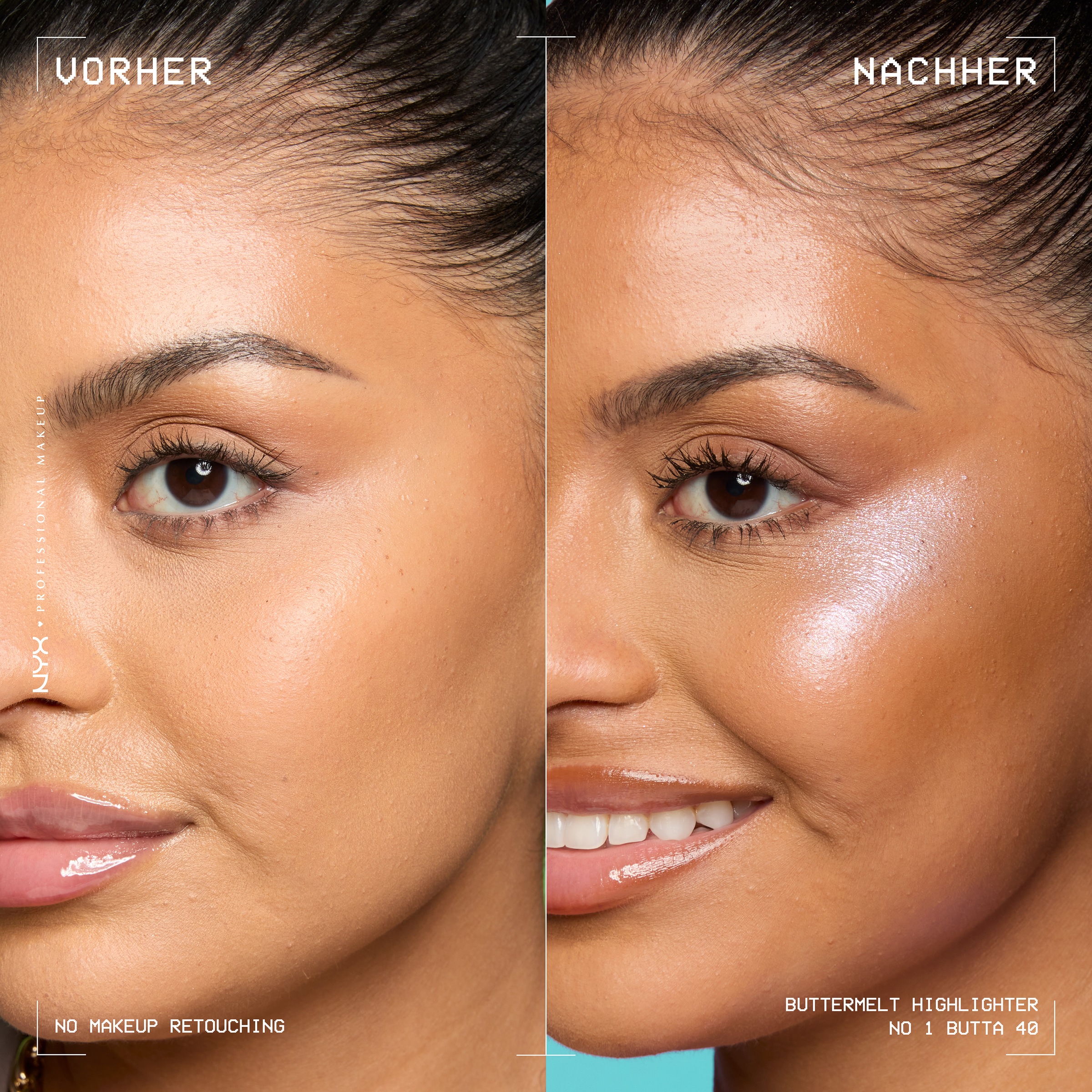 NYX PROFESSIONAL MAKEUP Highlighter »BUTTERMELT HIGHLIGHTER« zaubert einen multidimensionalen Glow in das Gesicht