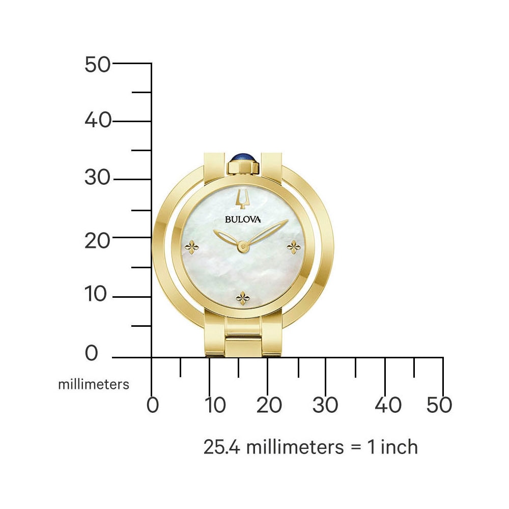Bulova Quarzuhr »Rubaiyat« Armbanduhr, Damenuhr, Edelstahlarmband, analog