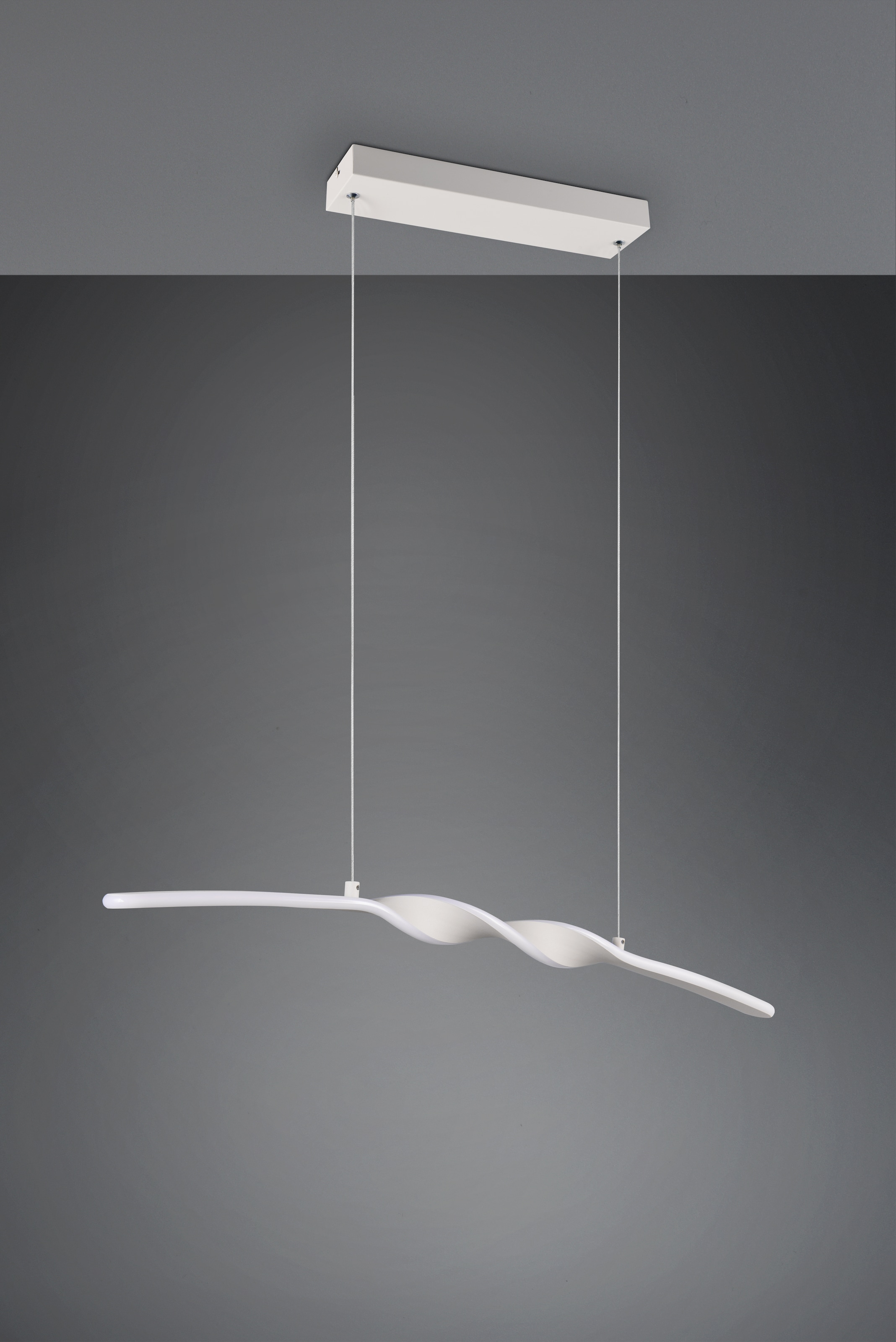 OTTO home LED Pendelleuchte »ADELLA, LED Hängelampe 20W 2500 Lumen CCT 2700-6500K Lichtfarbe« LED-Board 1 Stk. warmweiß - kaltweiß Fernbedienung, dimmbar, Nachtlicht Memoryfunktion, Metall warm grey