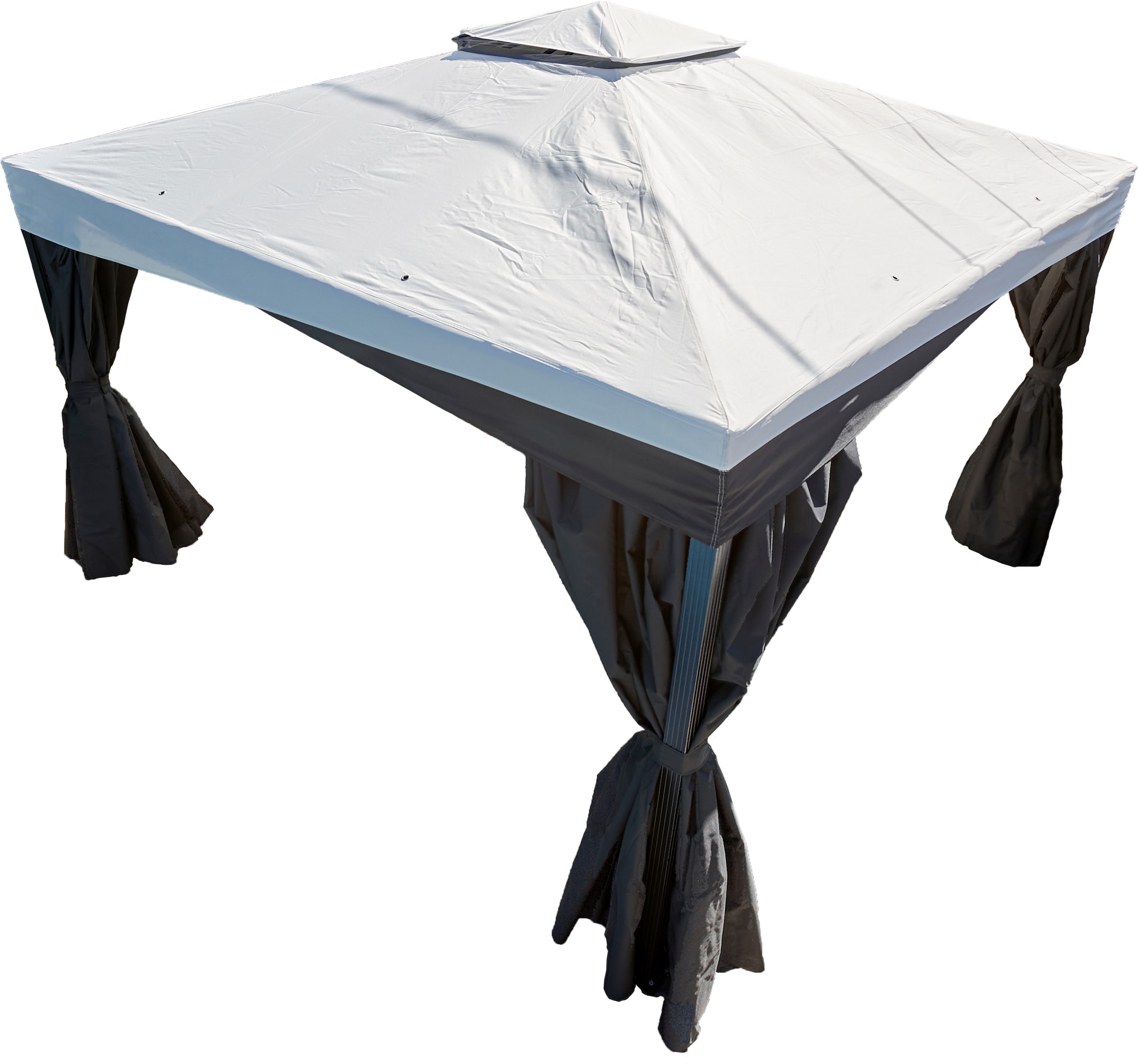 Sojag Pavillon »Malta 1014 Schwarz« 305x430x271cm, massive Konstruktion aus Aluminium