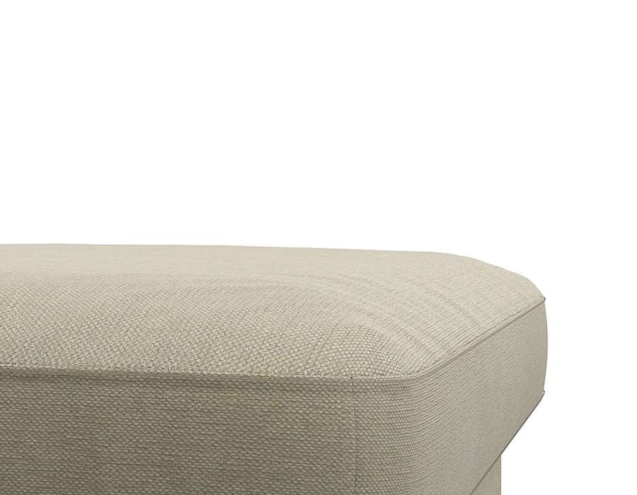 FLEXLUX Pouf »Fiore«, Kaltschaum, Füße Alu+schwarz