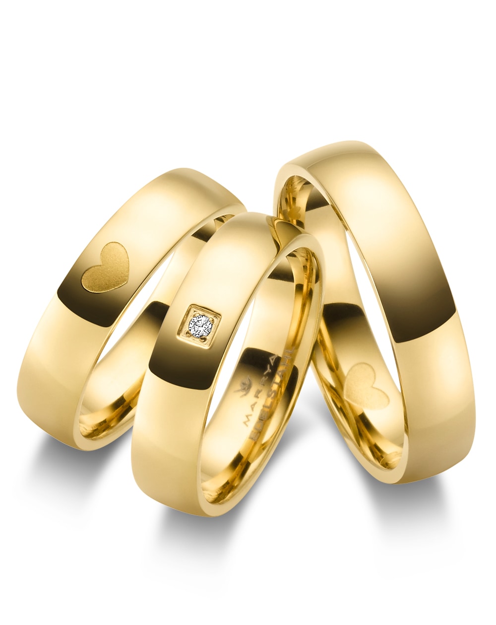 Marrya Trauring »Edelstahl Ringe Trauringe Eheringe Partnerringe«