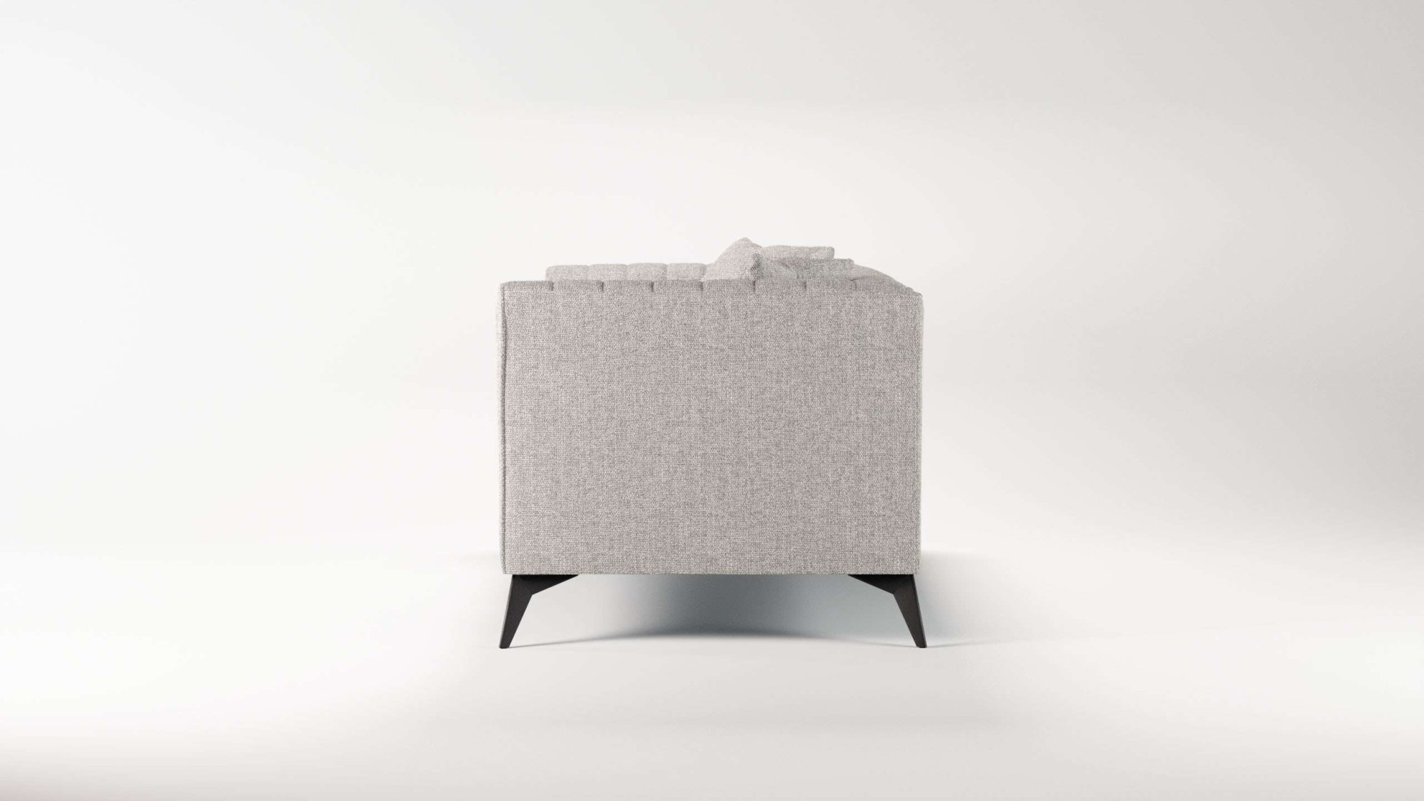 Places of Style 2-Sitzer »MATTHEW elegantes Designsofa, Maße B/T/H: 170/86/74 cm«, Steppung im Rücken, lose Sitzkissen, incl. Zierkissen