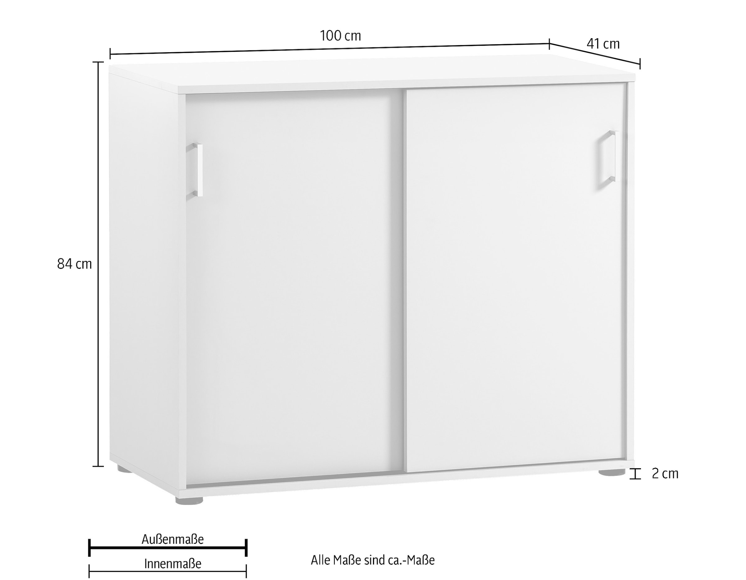 Schildmeyer Aktenschrank »Baku«, 100x63 cm, Schiebetüren, Made in Germany