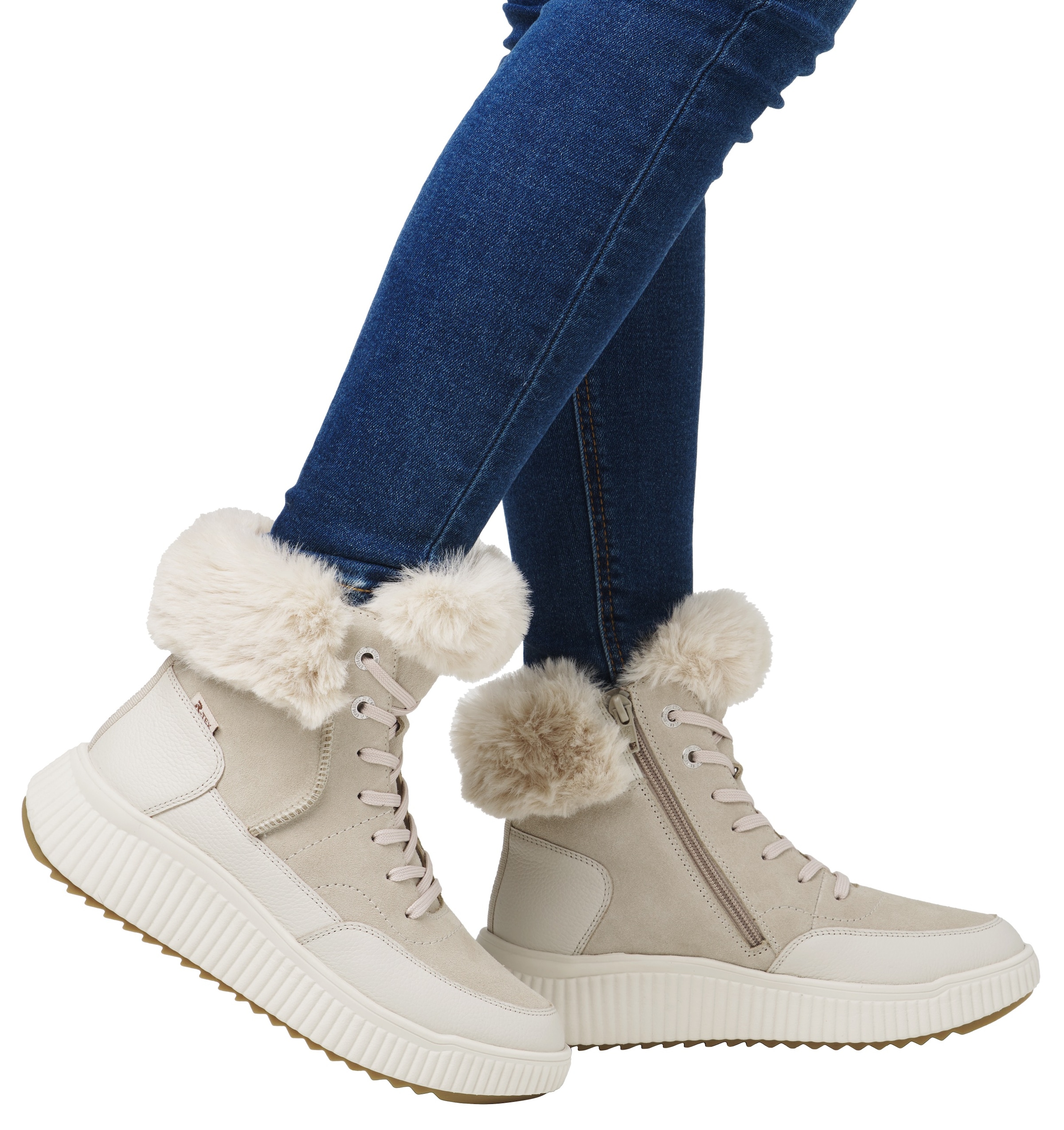 Rieker EVOLUTION Winterboots, Snowboots, Schnürstiefel in schmaler Form