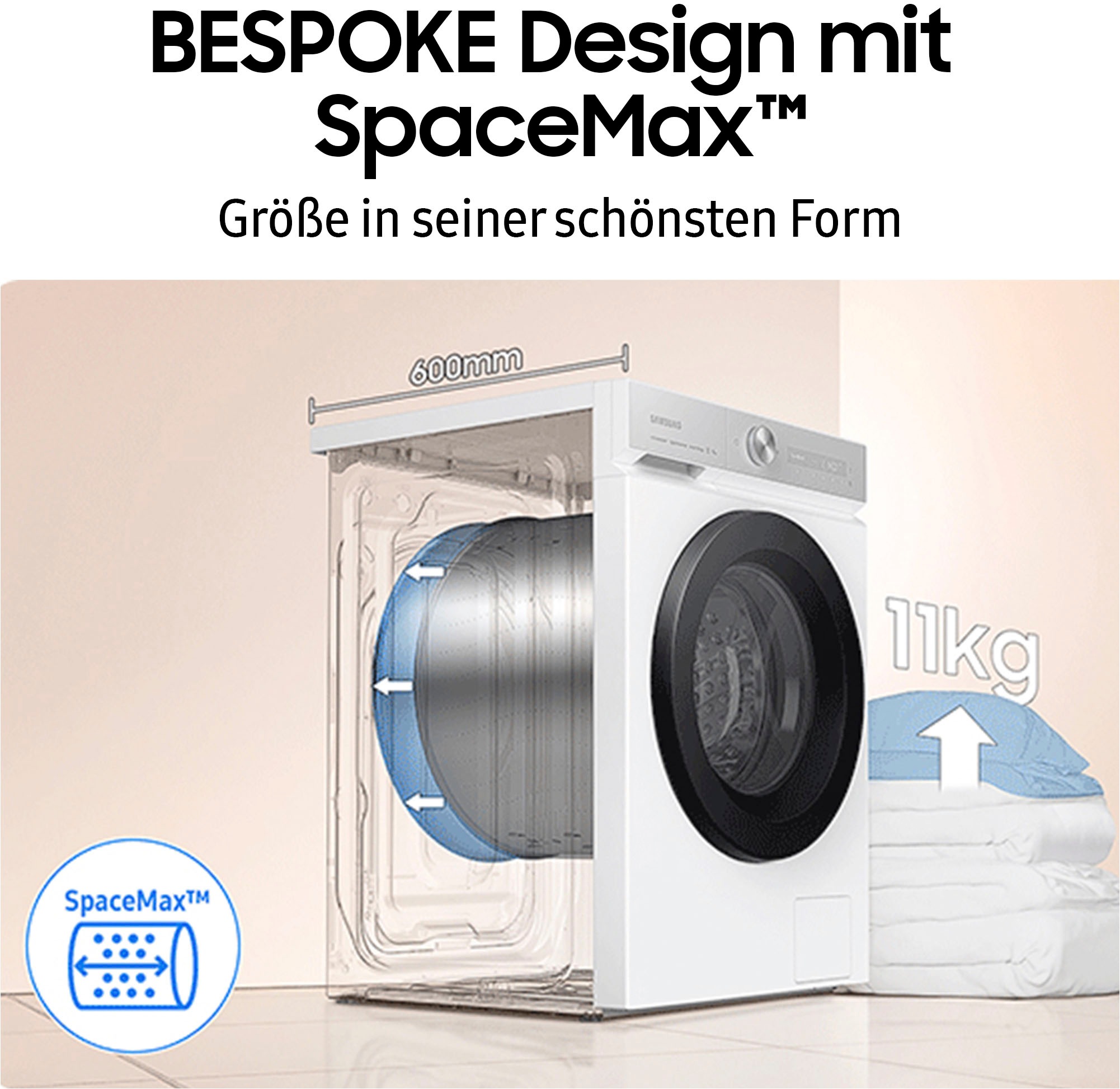 Samsung Waschmaschine »WW1EBB704AGE«, 11 kg, 1400 U/min