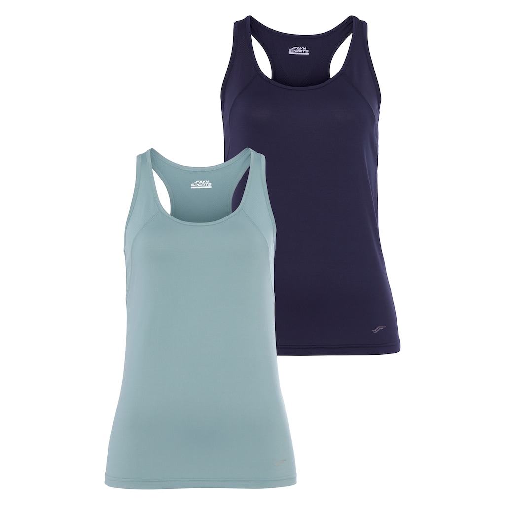 FAYN SPORTS Tanktop »Essential Racerback«, (Packung, 2 tlg., 2er-Pack)