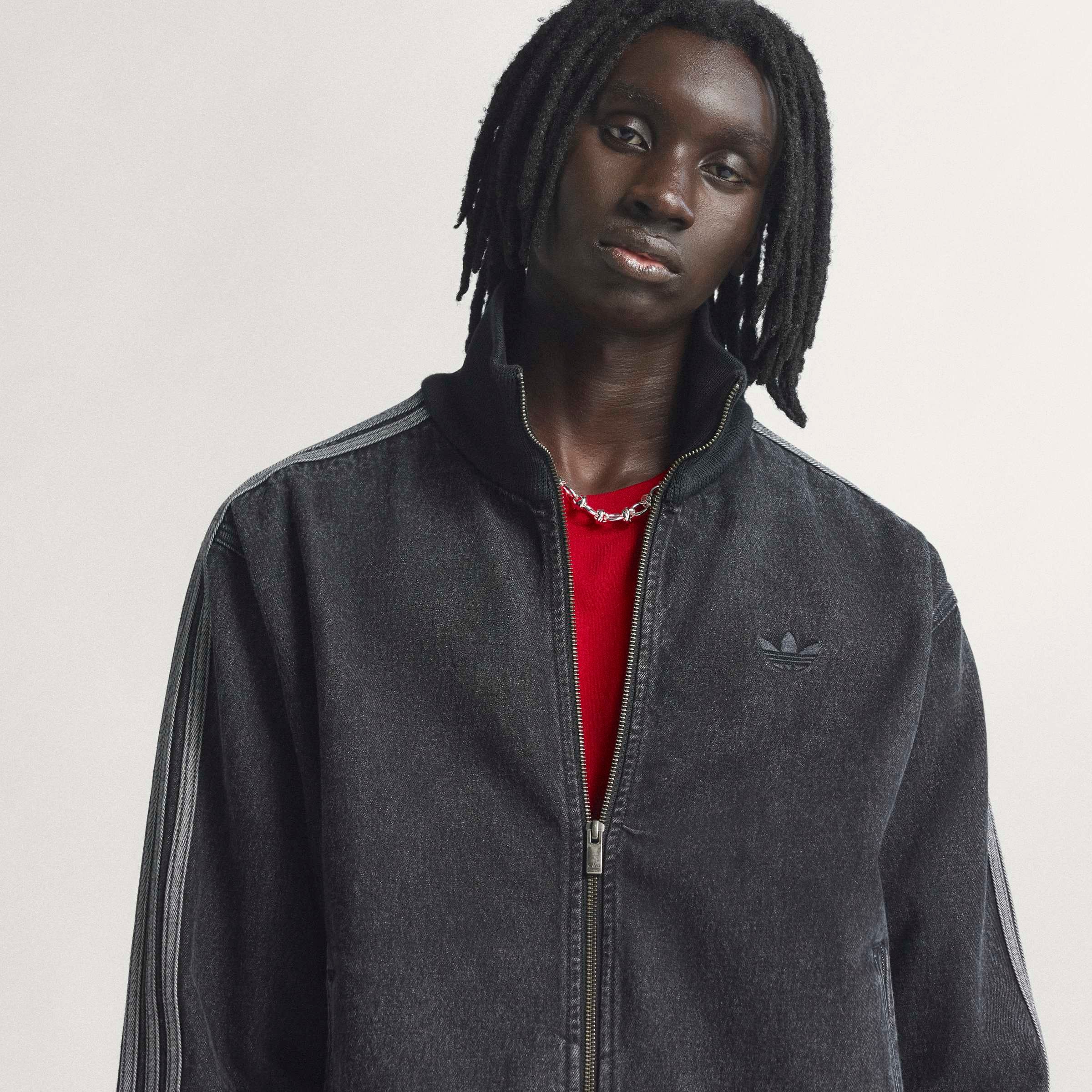 adidas Originals Jeansjacke »DENIM FB TT« mit Reißverschluss, aus Baumwolle