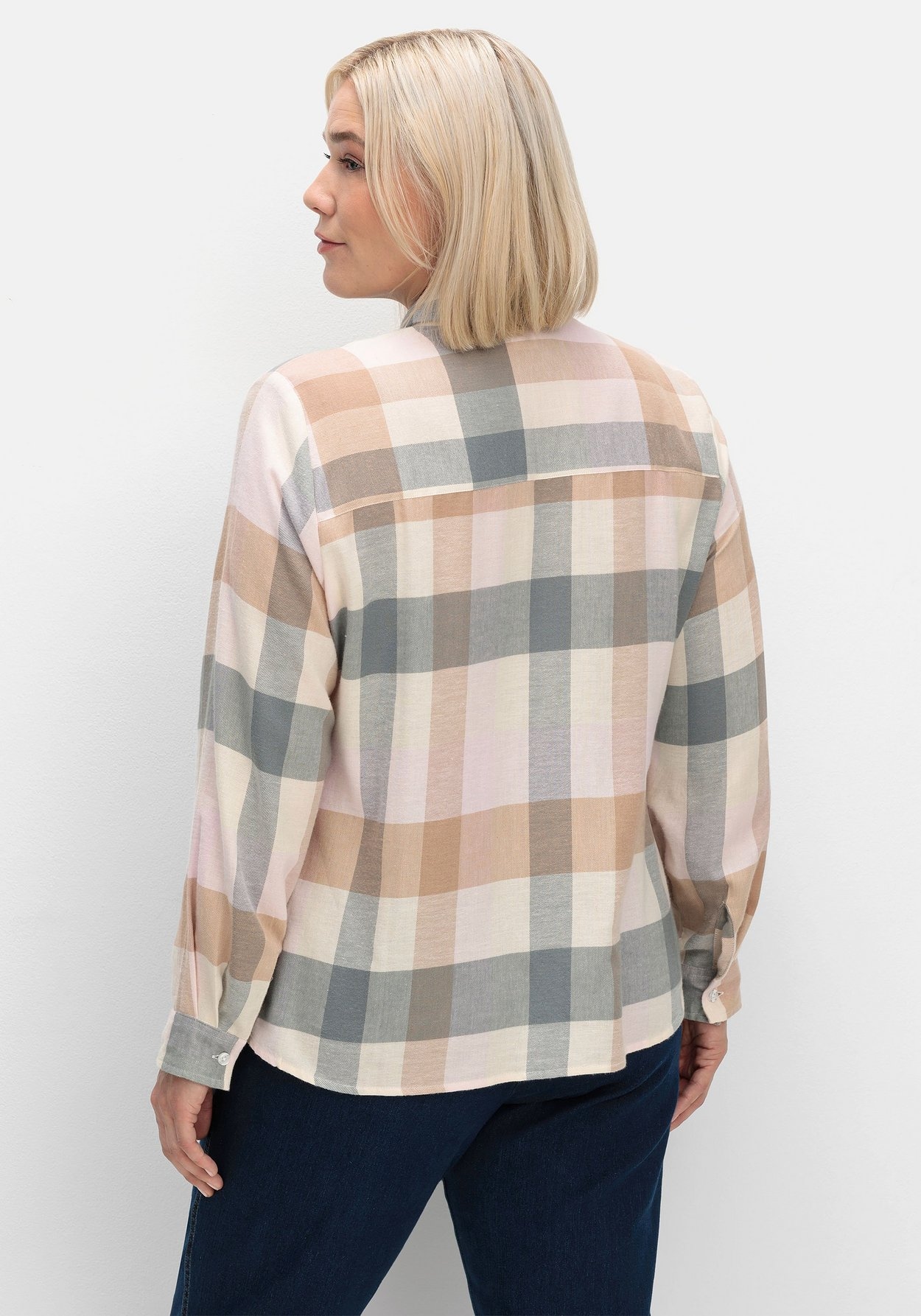 Sheego Flanellbluse »Flanellbluse mit Karomuster«